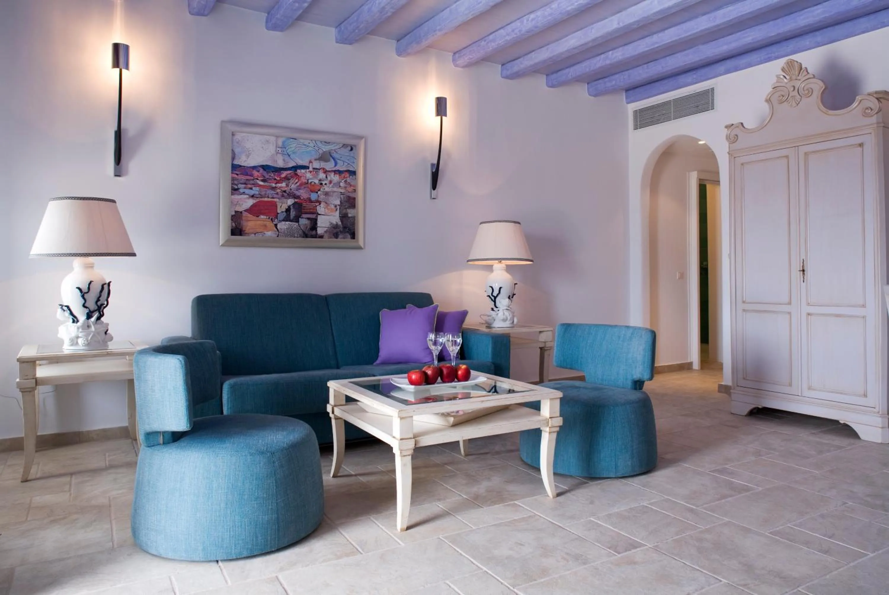 Living room in Arte & Mare Elia Luxury Suites and Villas