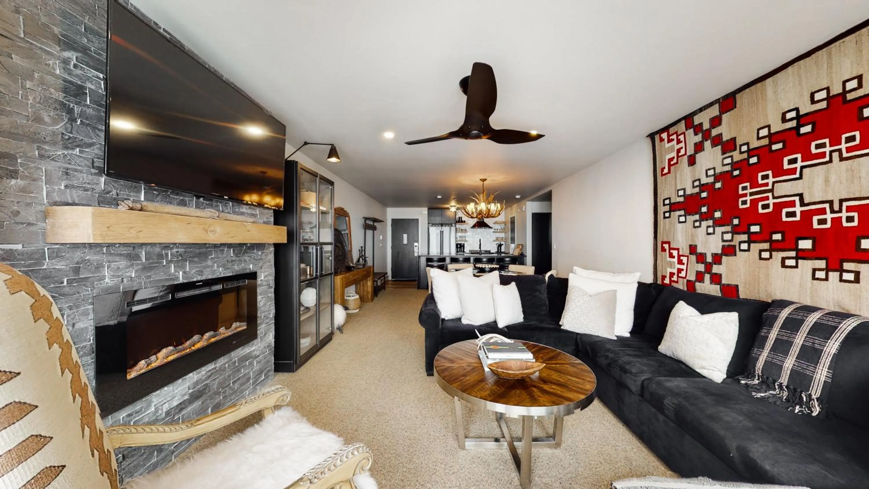 Living room in Villas at Snowmass CLub