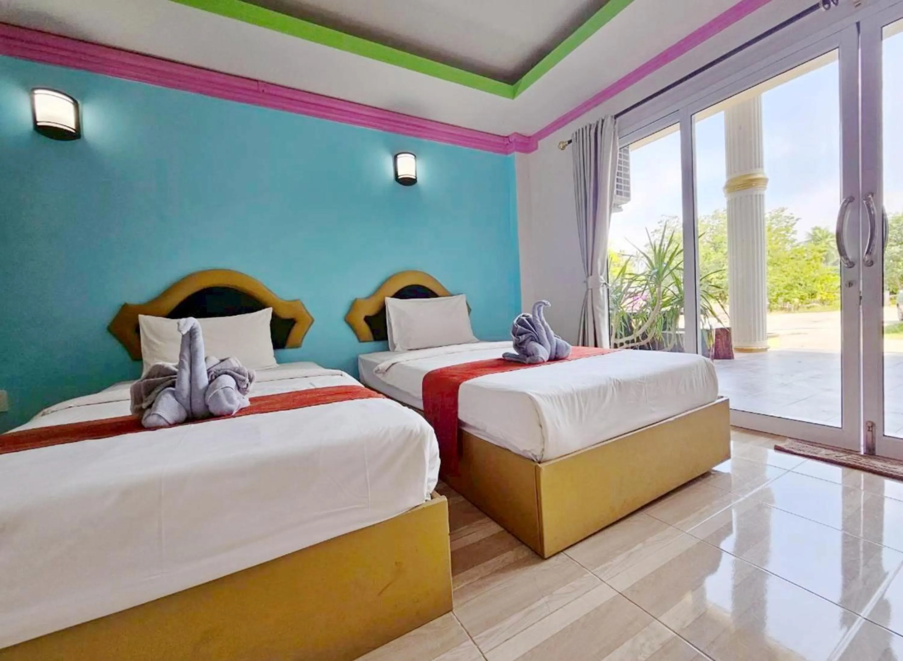 Bed in Lake Terrace Resort