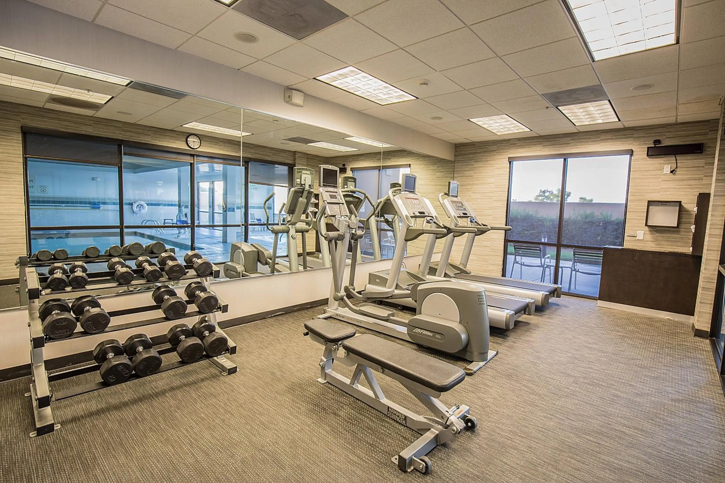 Fitness centre/facilities in Courtyard by Marriott Merced