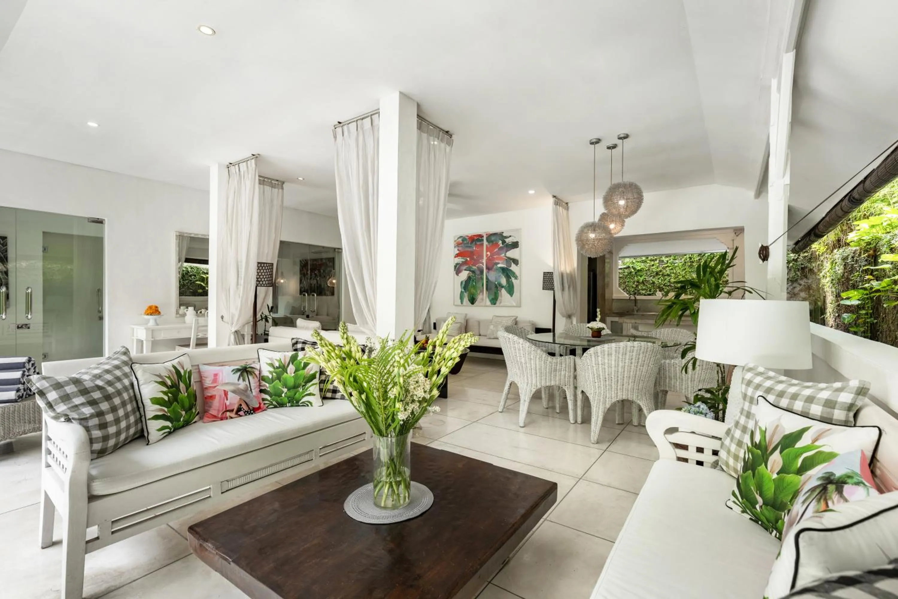 Living room in Esha Villa Drupadi Seminyak
