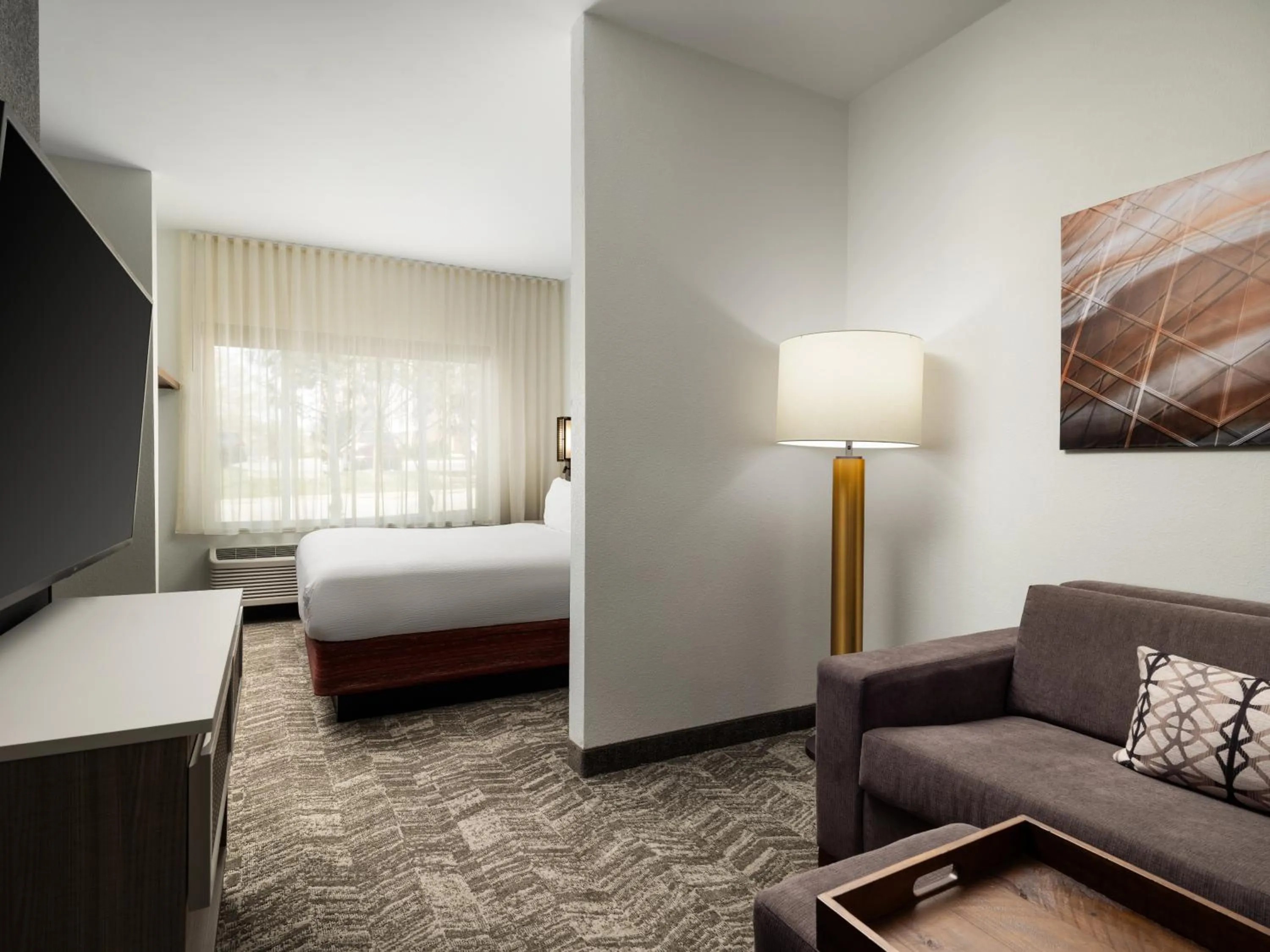 Bed in SpringHill Suites Kansas City Overland Park