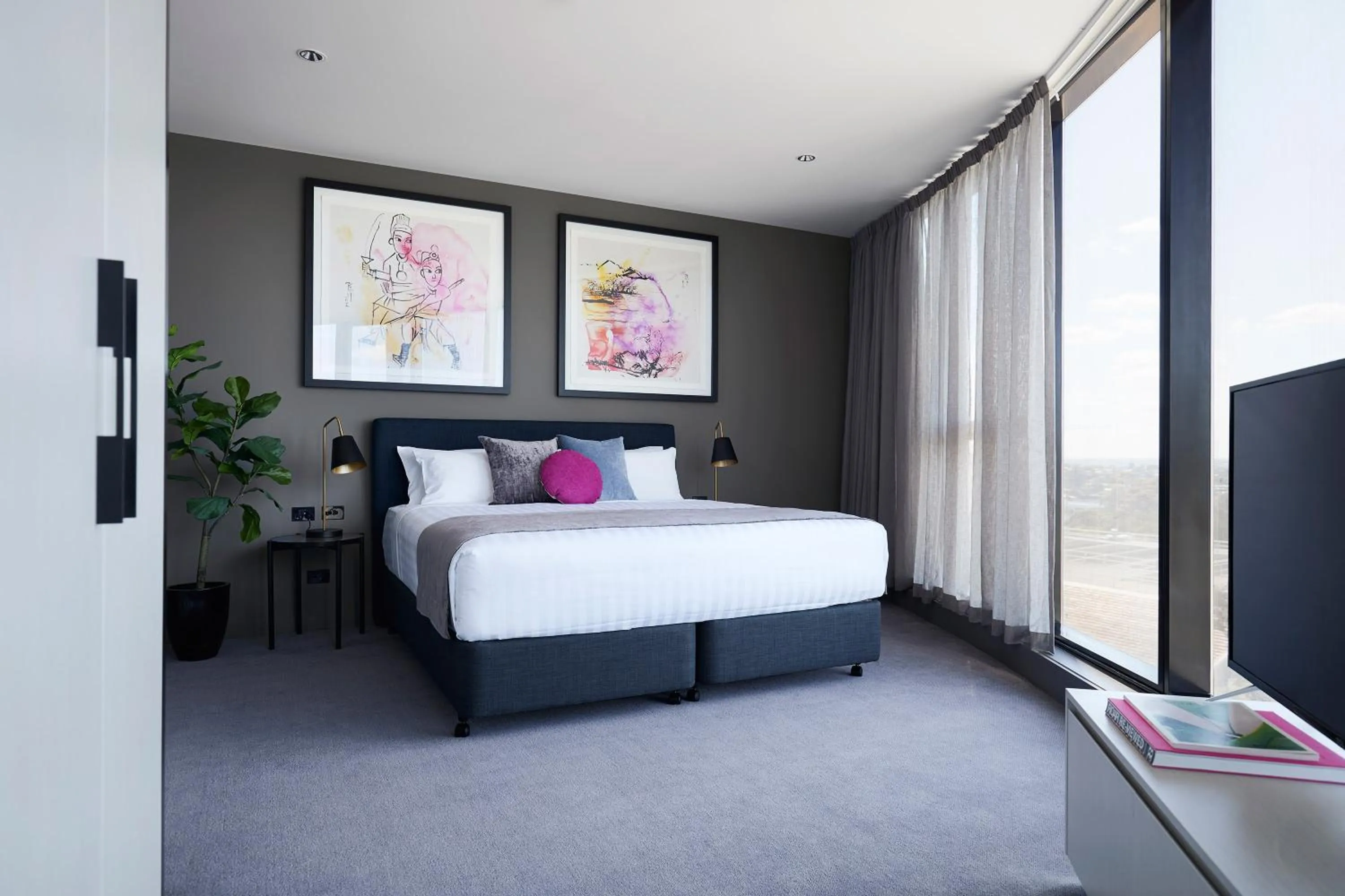 Bedroom, Bed in Art Series - The Chen