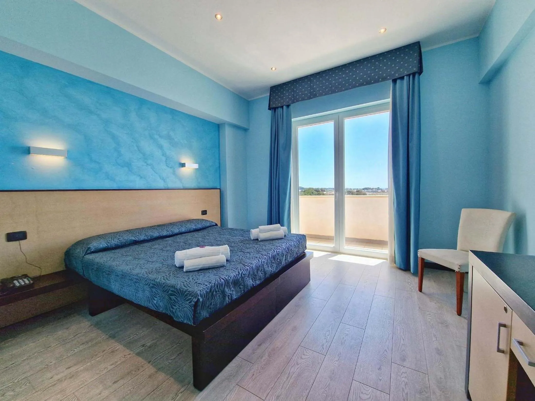 View (from property/room), Bed in Jonico Hotel