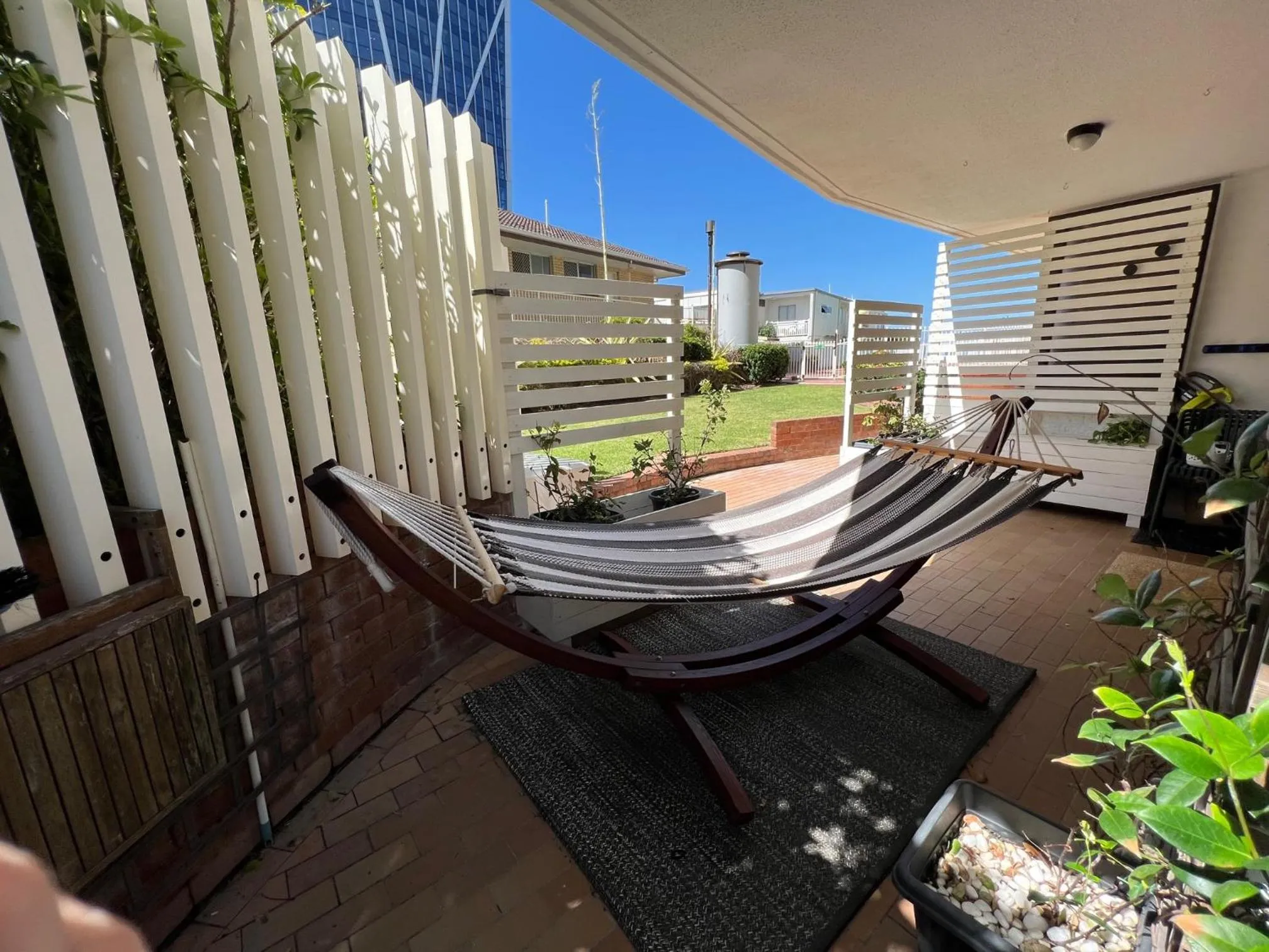 Patio in Breakers North Absolute Beachfront Apartments - Official