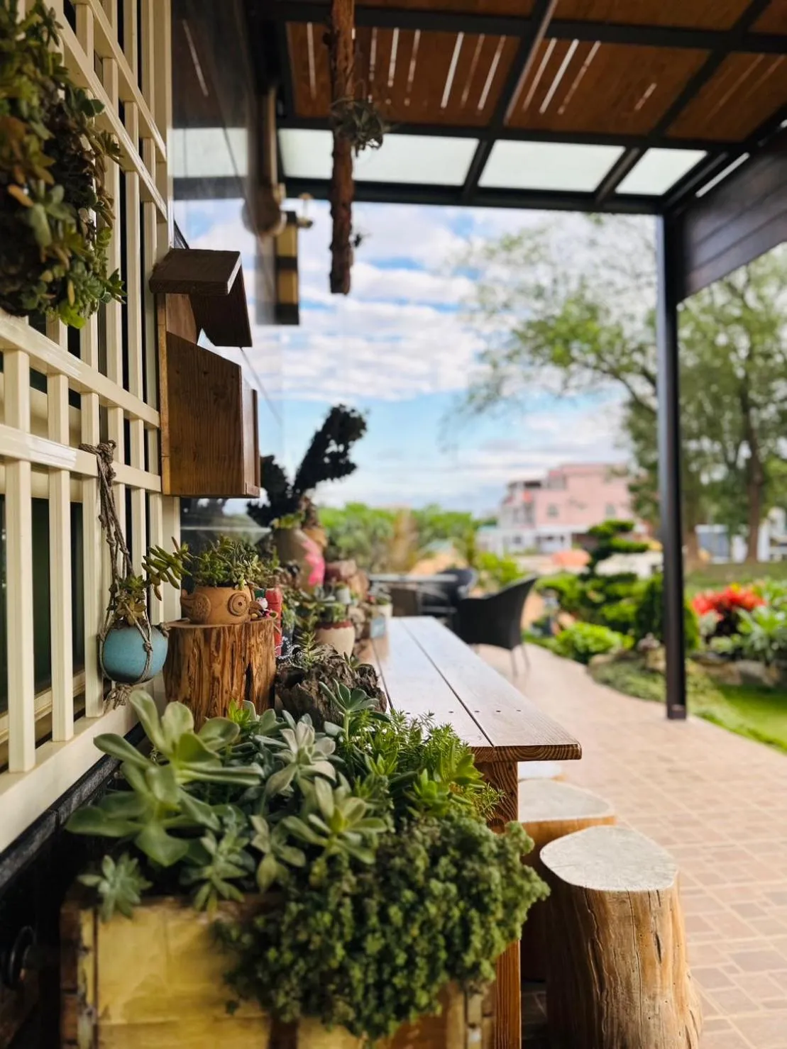 Patio in 夏之戀民宿 可包棟 近金城市區