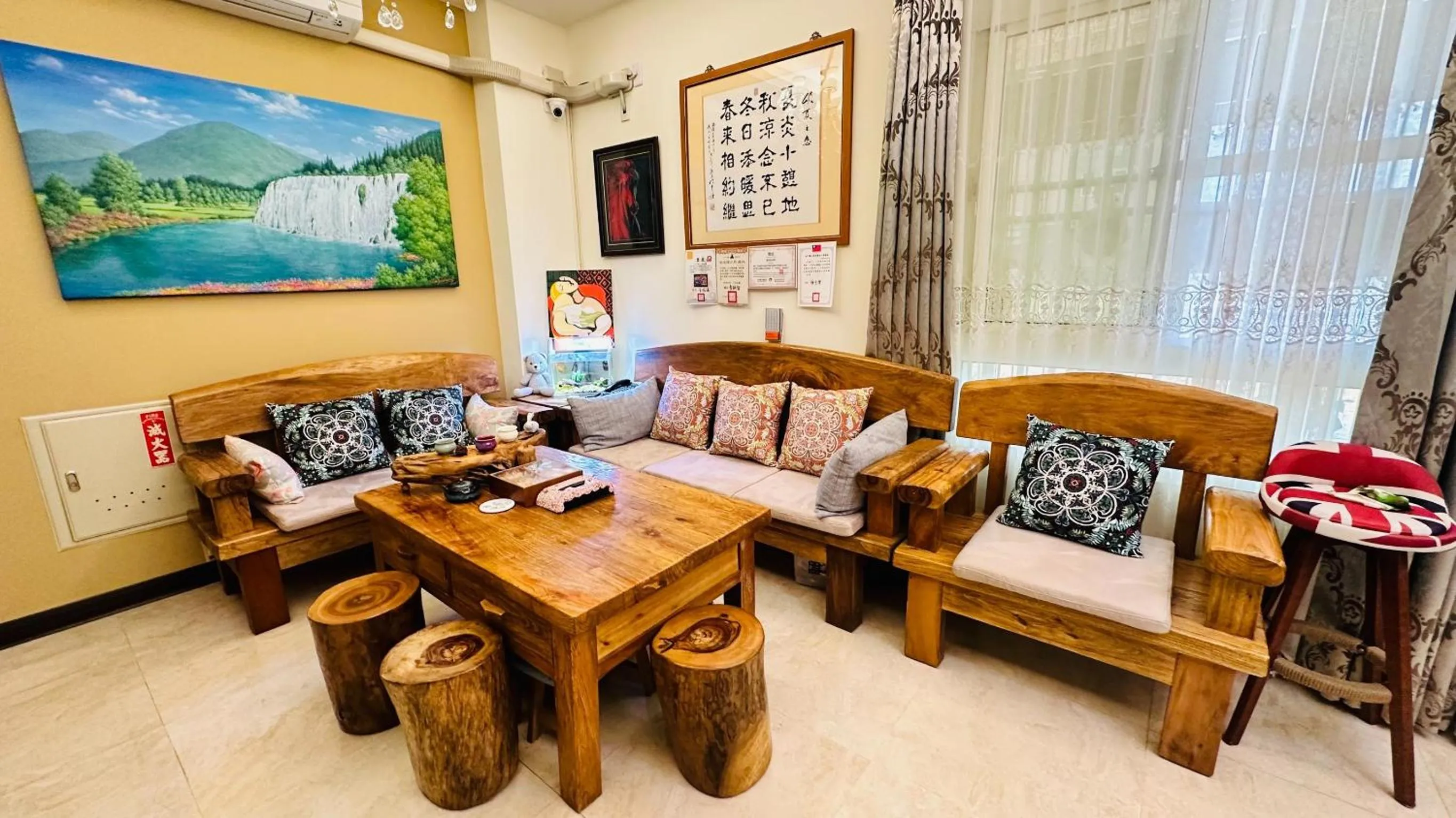 TV and multimedia in 夏之戀民宿 可包棟 近金城市區