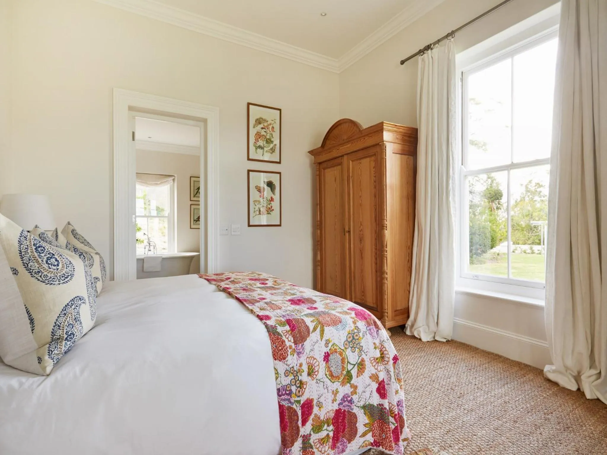 Bed in La Cotte House