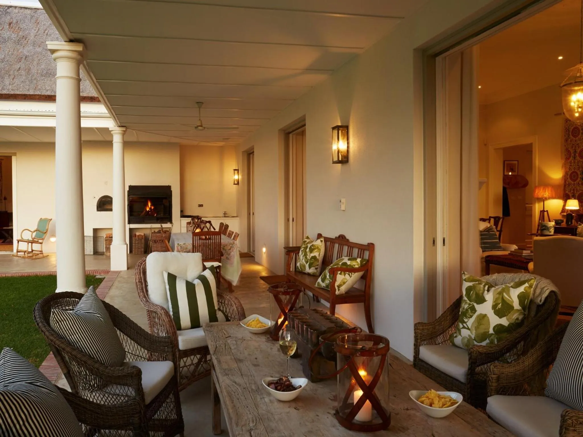 Patio in La Cotte House