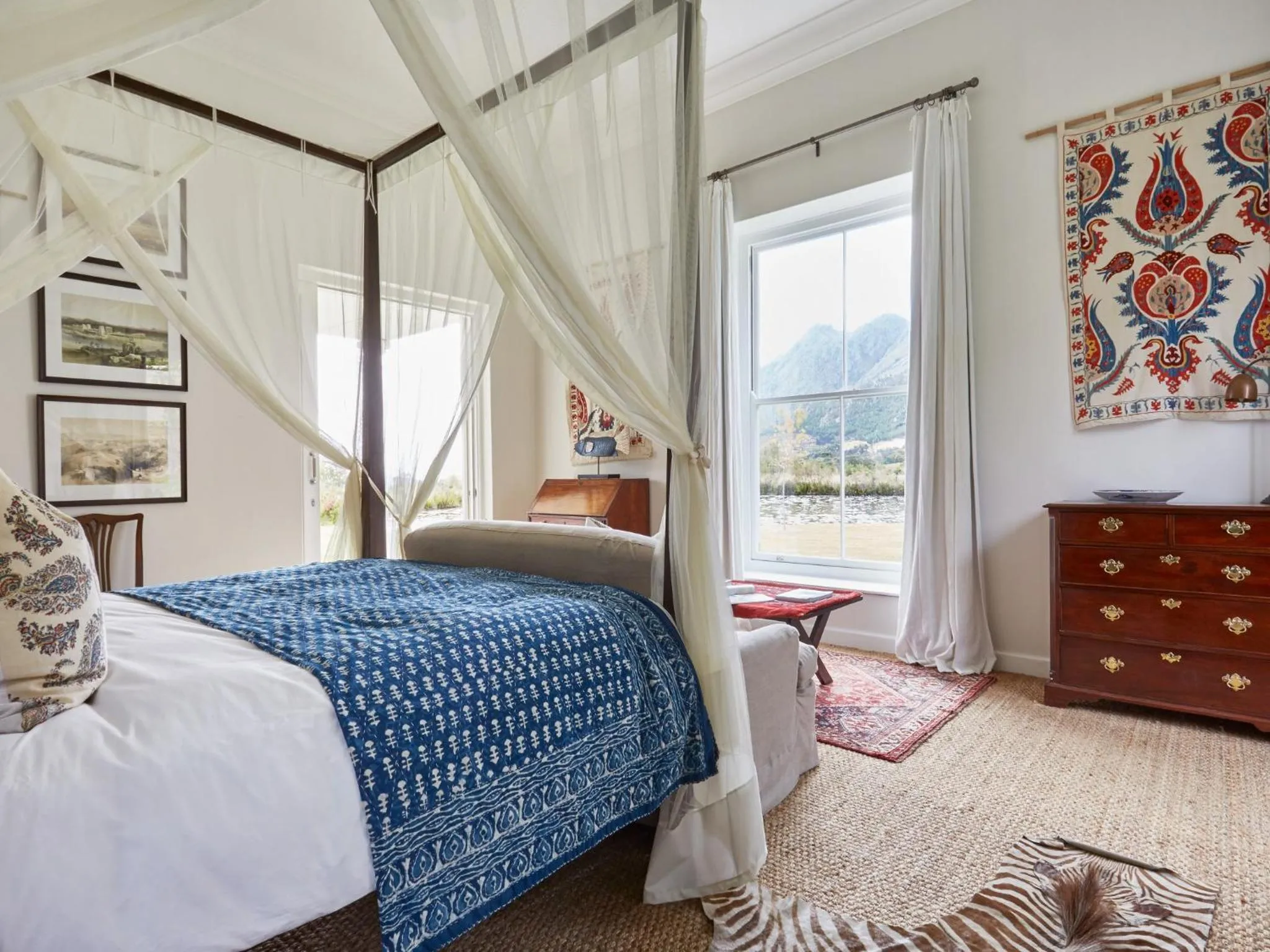 Bed in La Cotte House