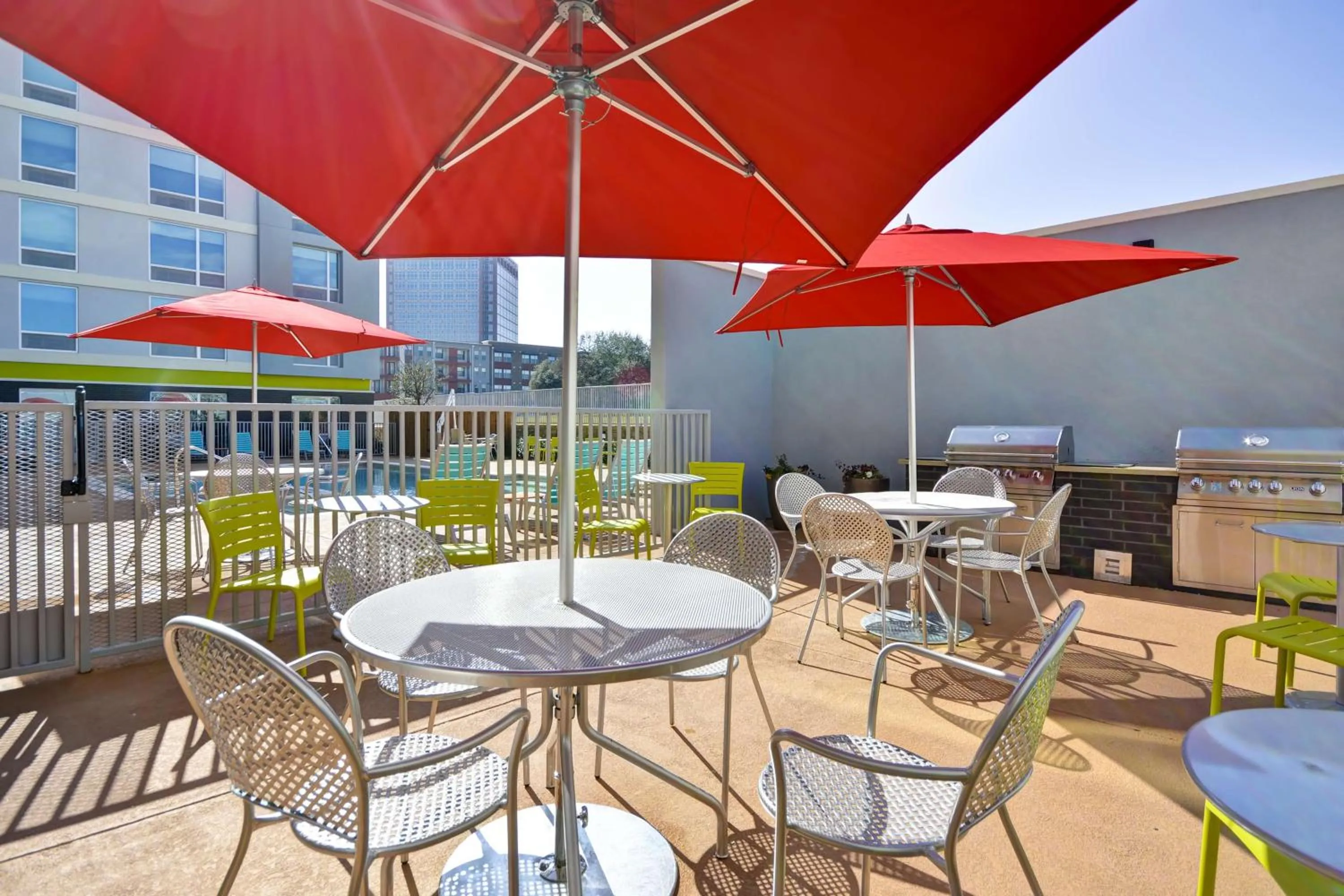 Patio in Home2 Suites By Hilton Dallas North Park
