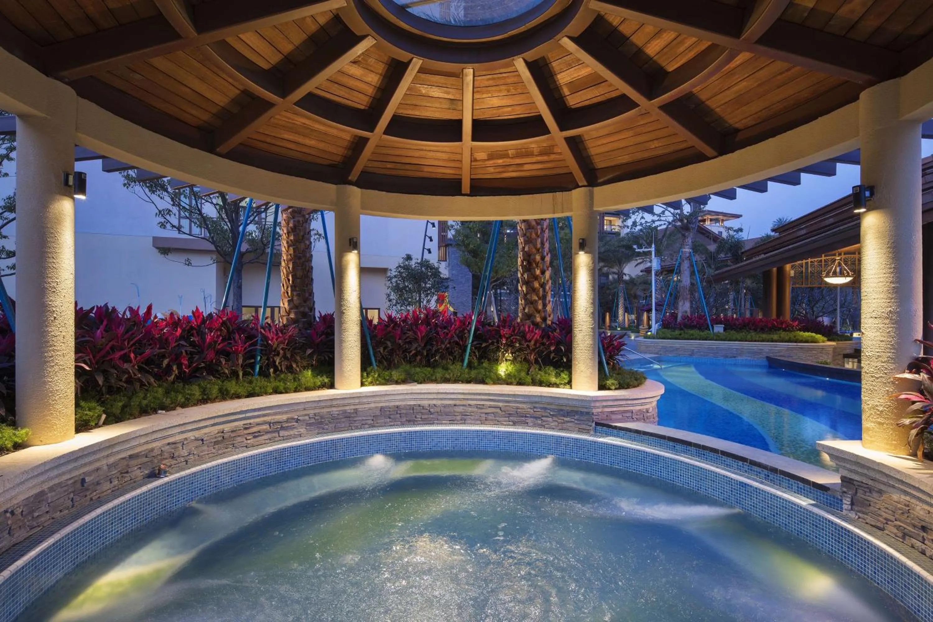 Pool view in Hilton Huizhou Longmen Resort