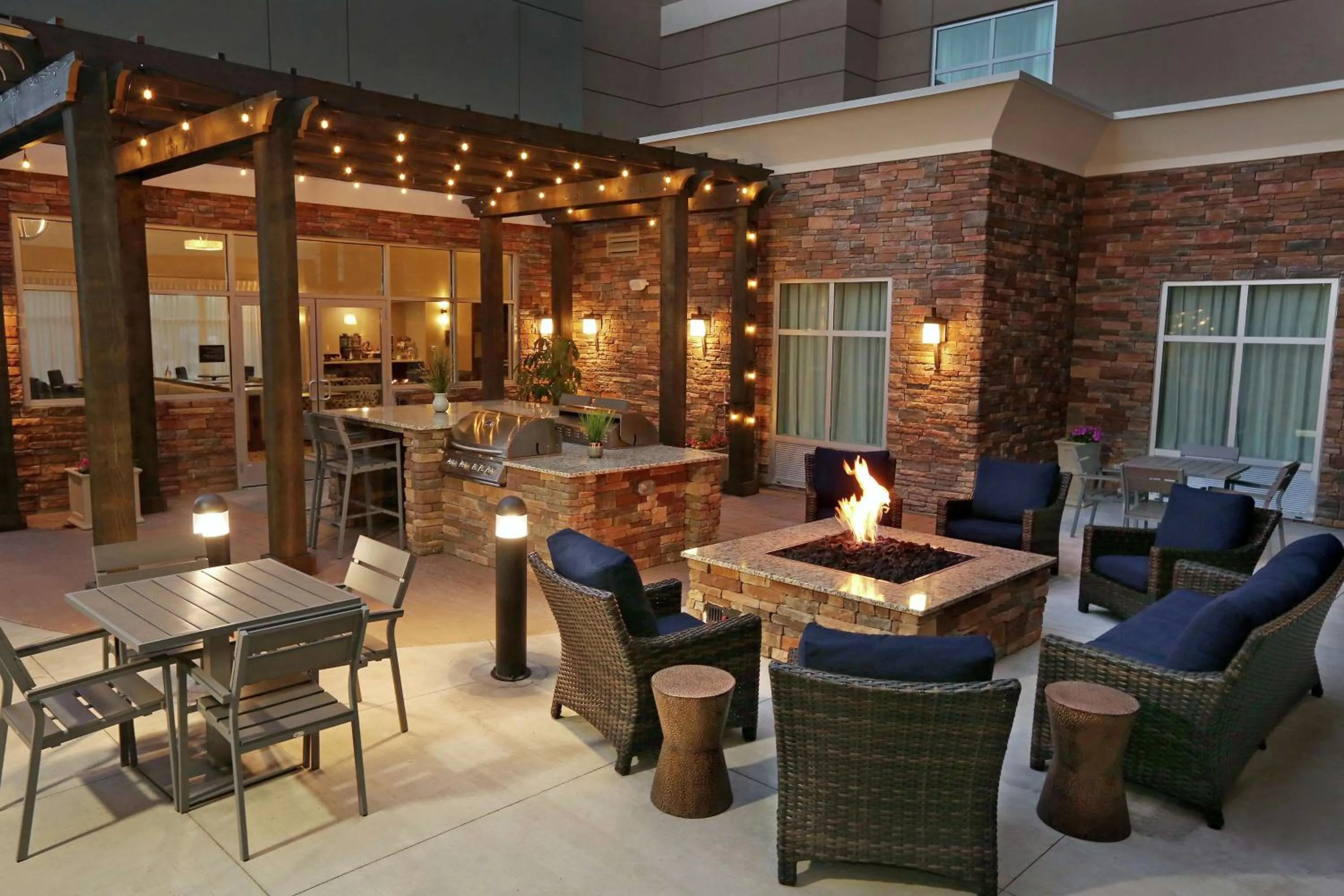 Patio in Homewood Suites By Hilton West Fargo/Sanford Medical Center