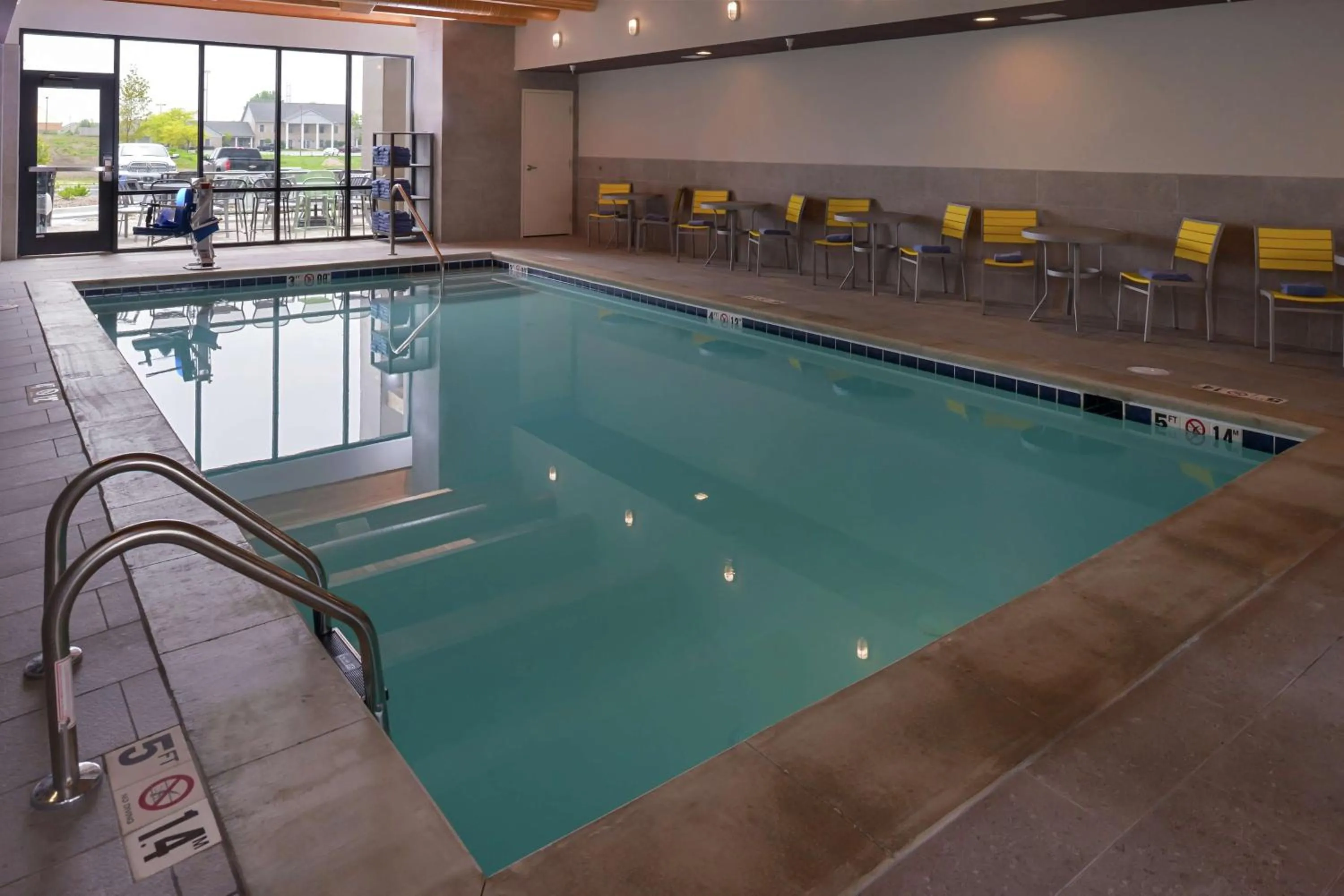 Pool view in Home2 Suites By Hilton Merrillville