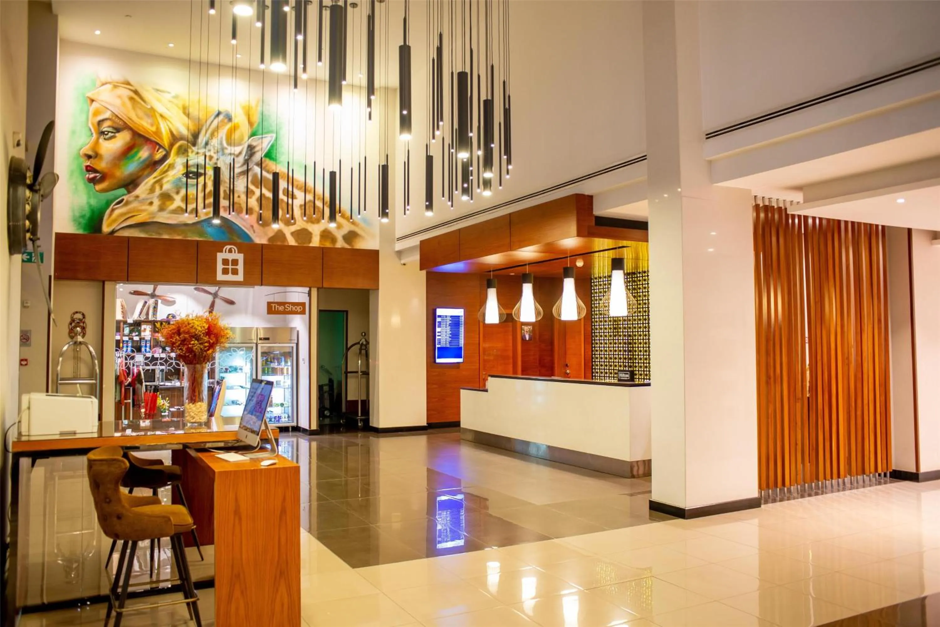 Lobby or reception in Hilton Garden Inn Nairobi Airport