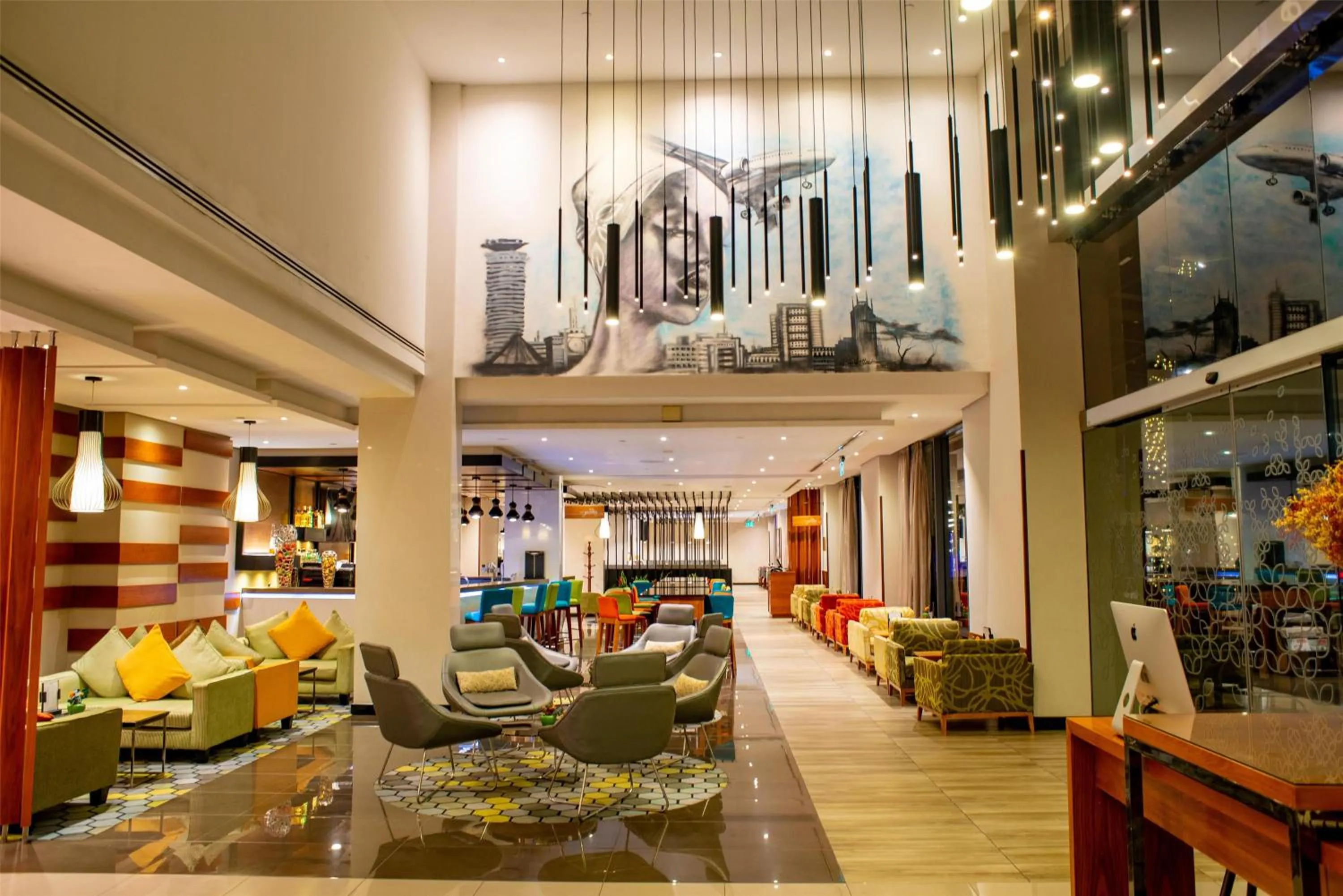 Lobby or reception in Hilton Garden Inn Nairobi Airport