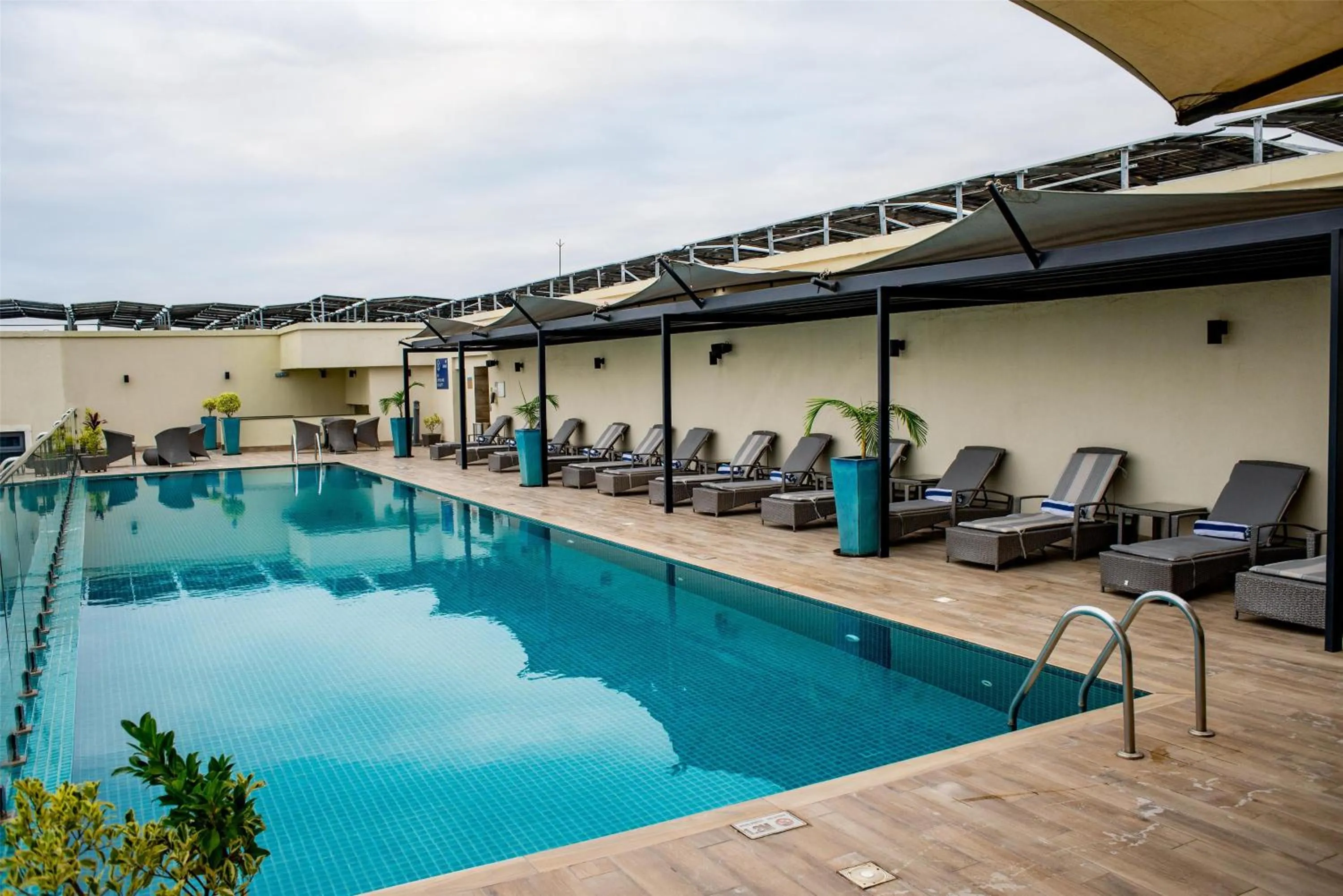 Pool view in Hilton Garden Inn Nairobi Airport