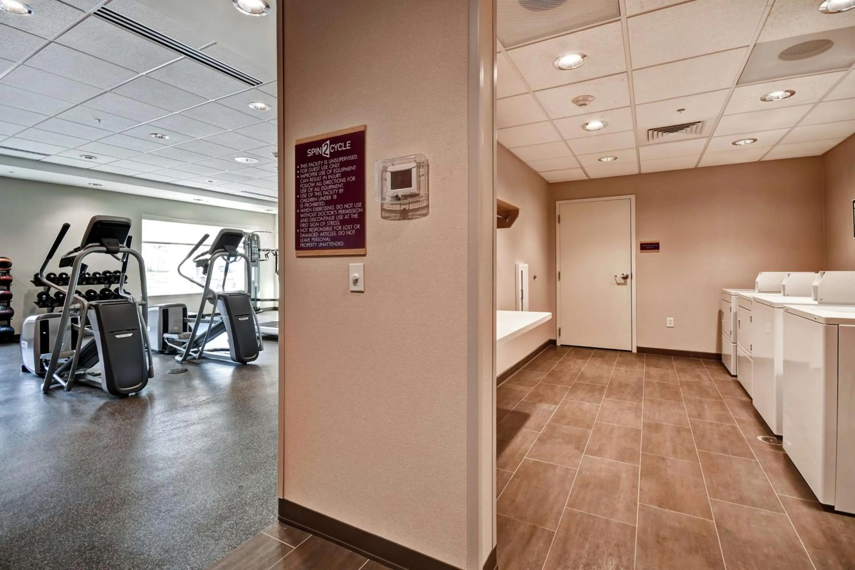 Fitness centre/facilities in Home2 Suites by Hilton Springfield North