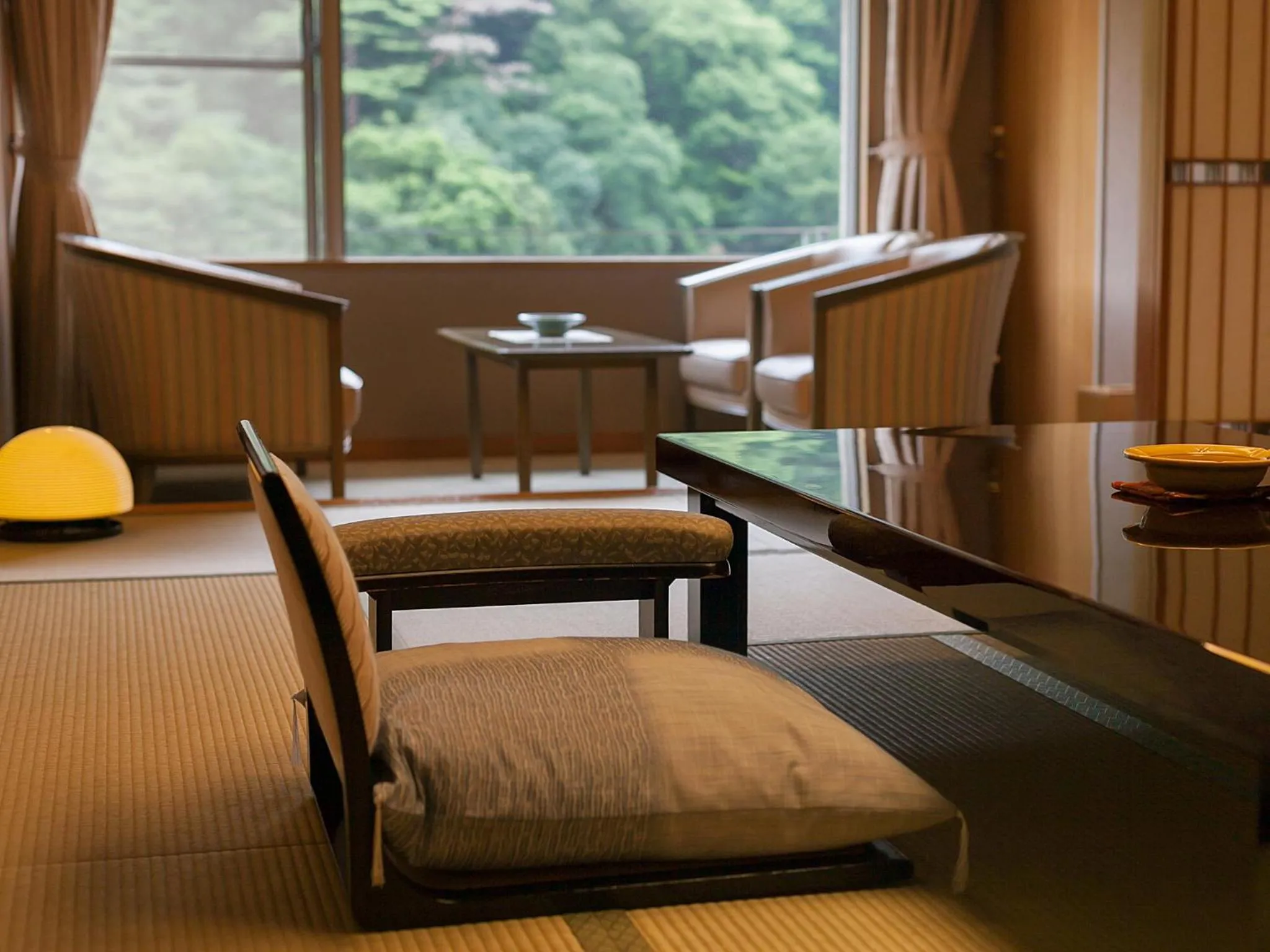 Seating area, Bed in Arima Onsen Gekkoen Korokan