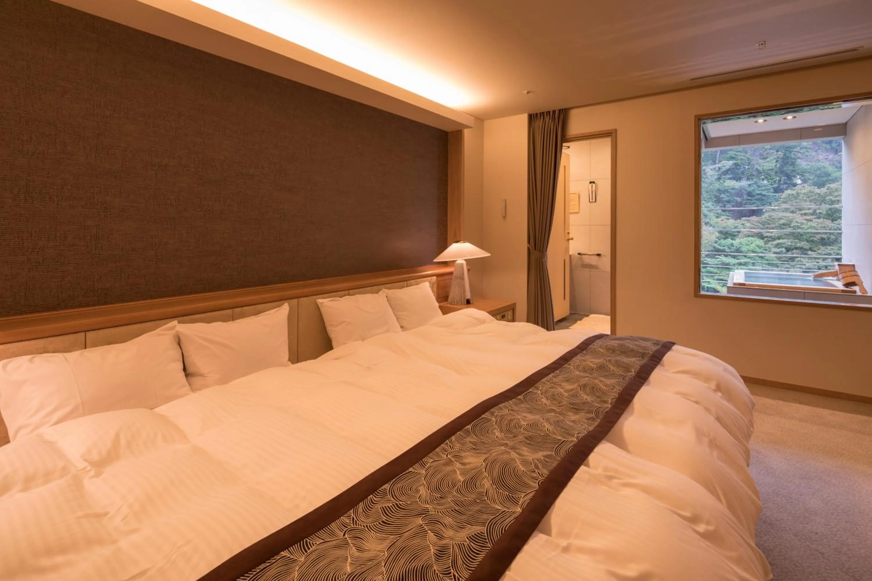 Bed in Arima Onsen Gekkoen Korokan