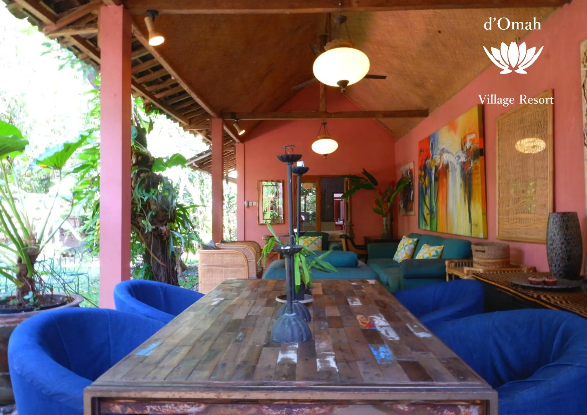 Living room in D'omah Yogya Hotel