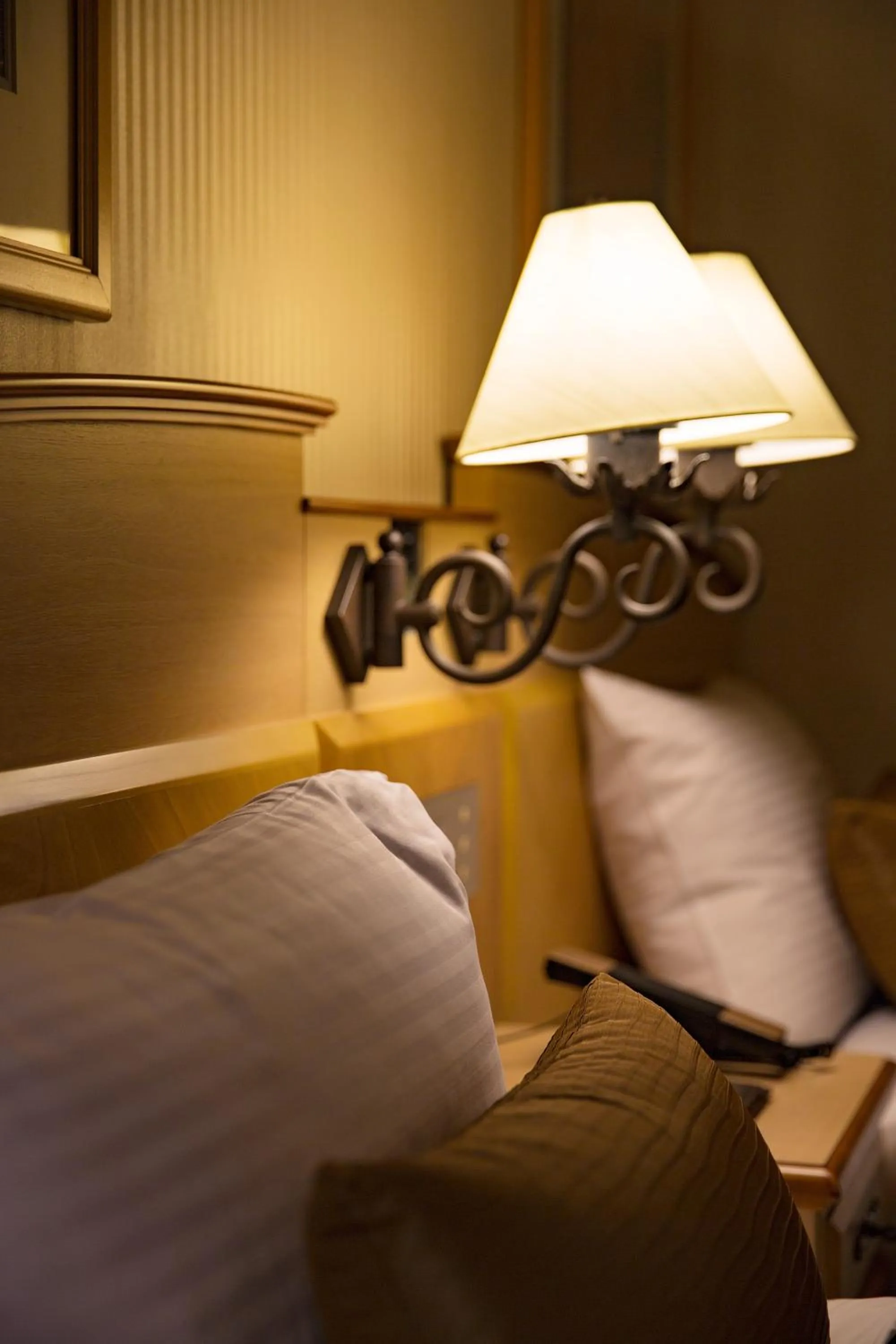 Decorative detail, Bed in Hotel Resol Sapporo Nakajima Koen