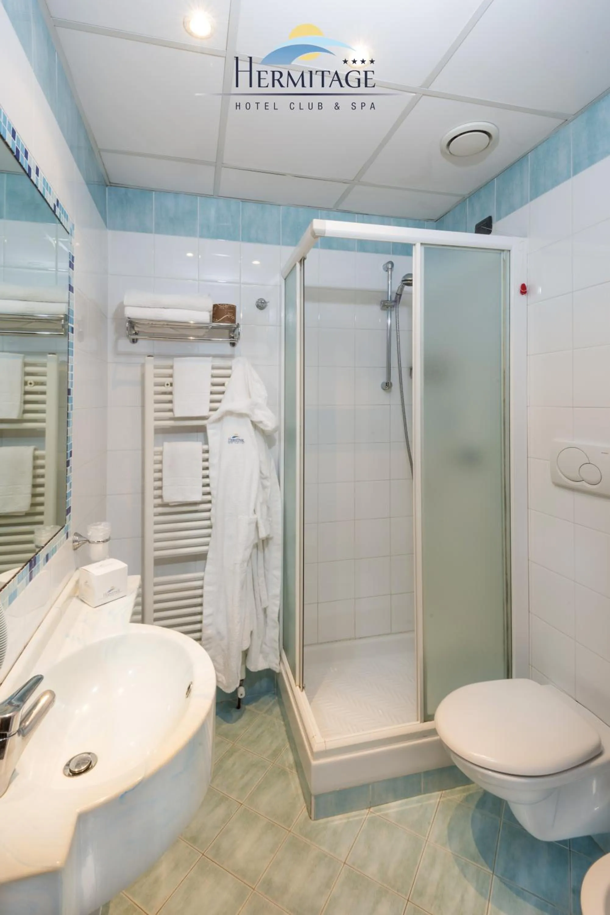 Shower in Hermitage Hotel