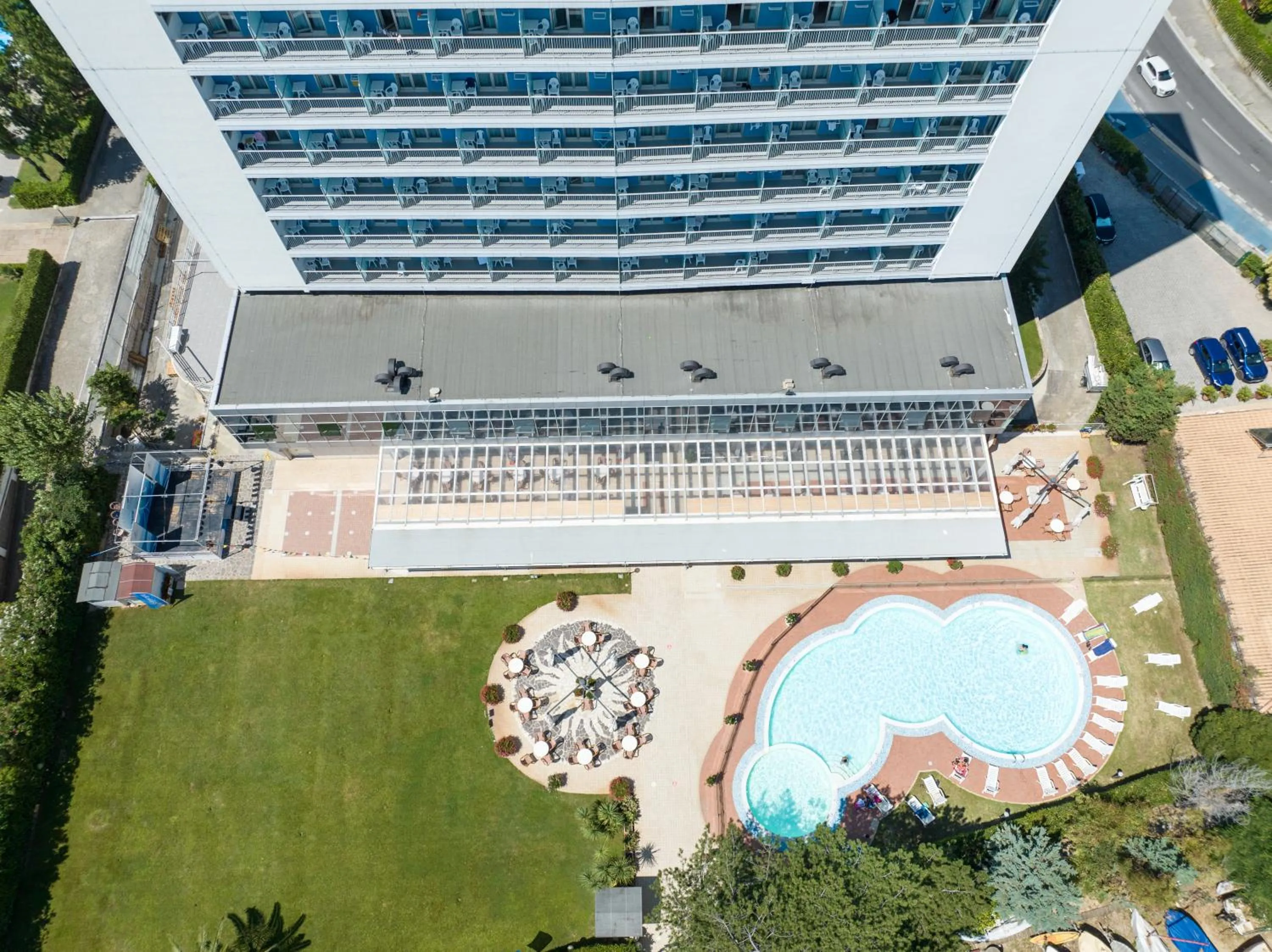 Bird's eye view in Hermitage Hotel