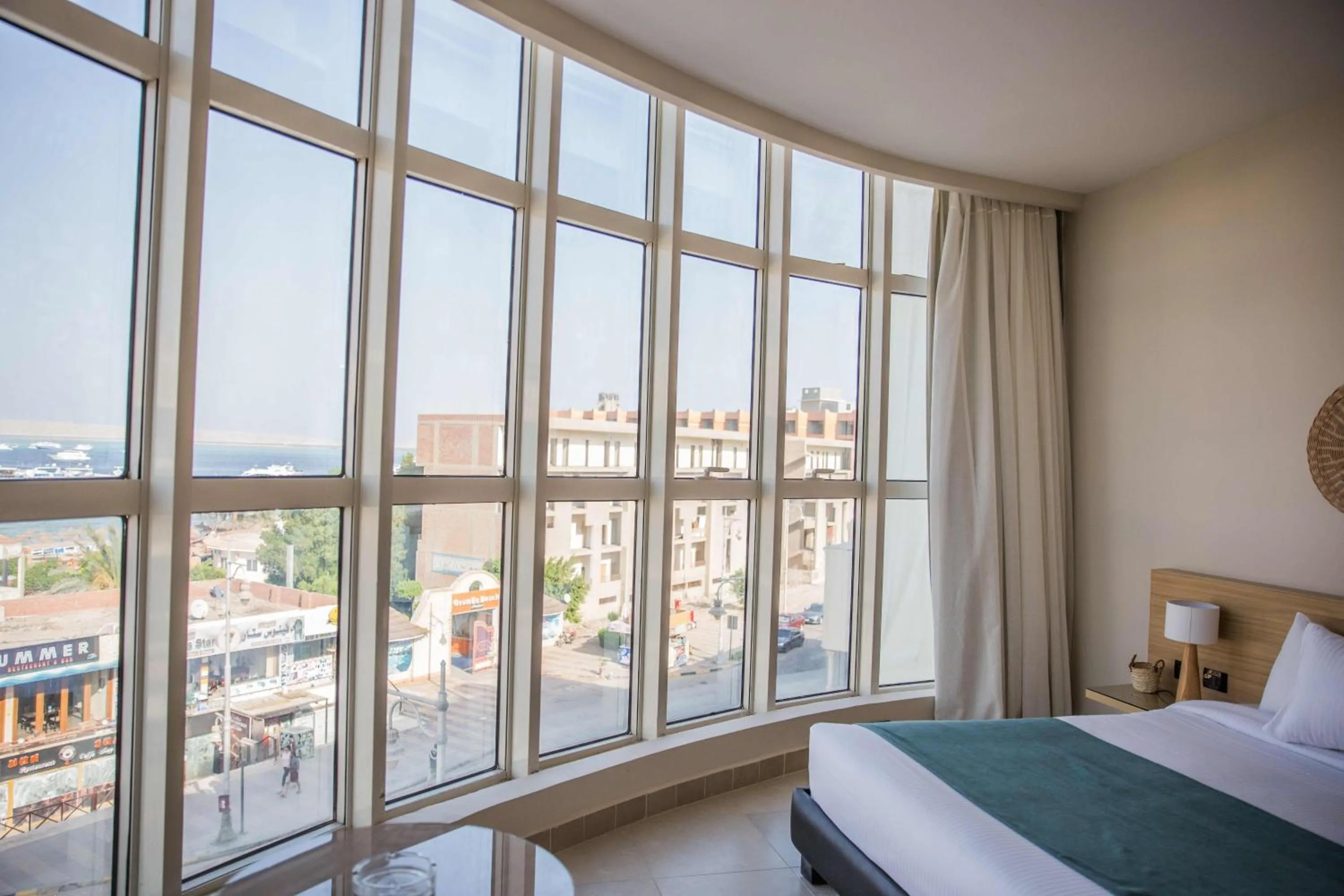 City view, Bed in Redcon Suites