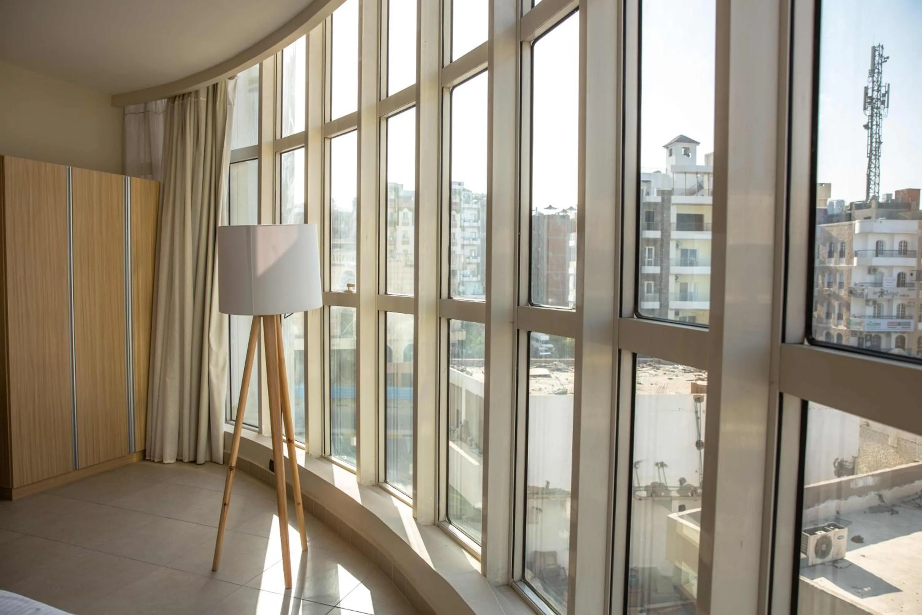 City view, Bed in Redcon Suites