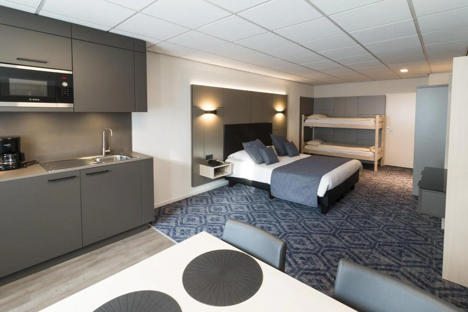 Bed in Hotel Edenpark