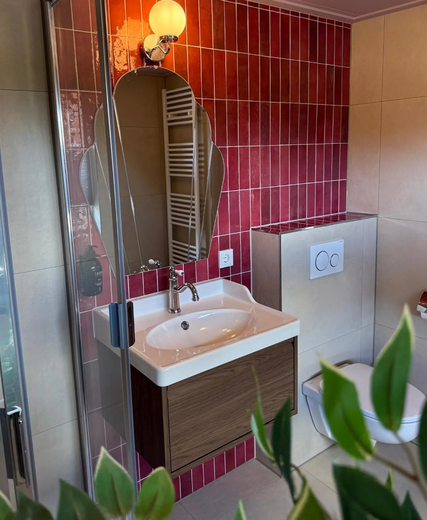 Shower in Hotel Restaurant Ruimzicht