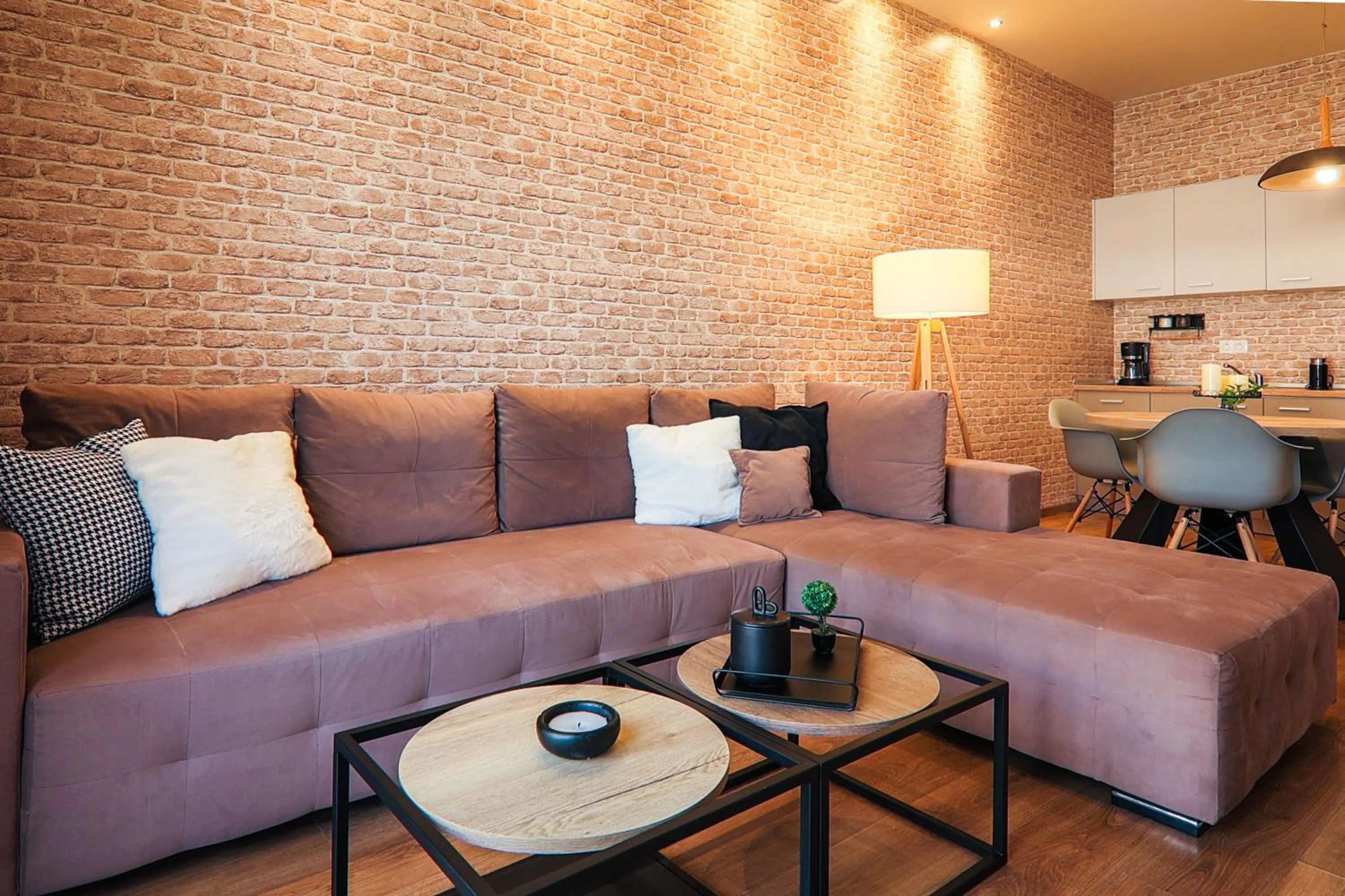 Living room in Superior One Luxury Apartments