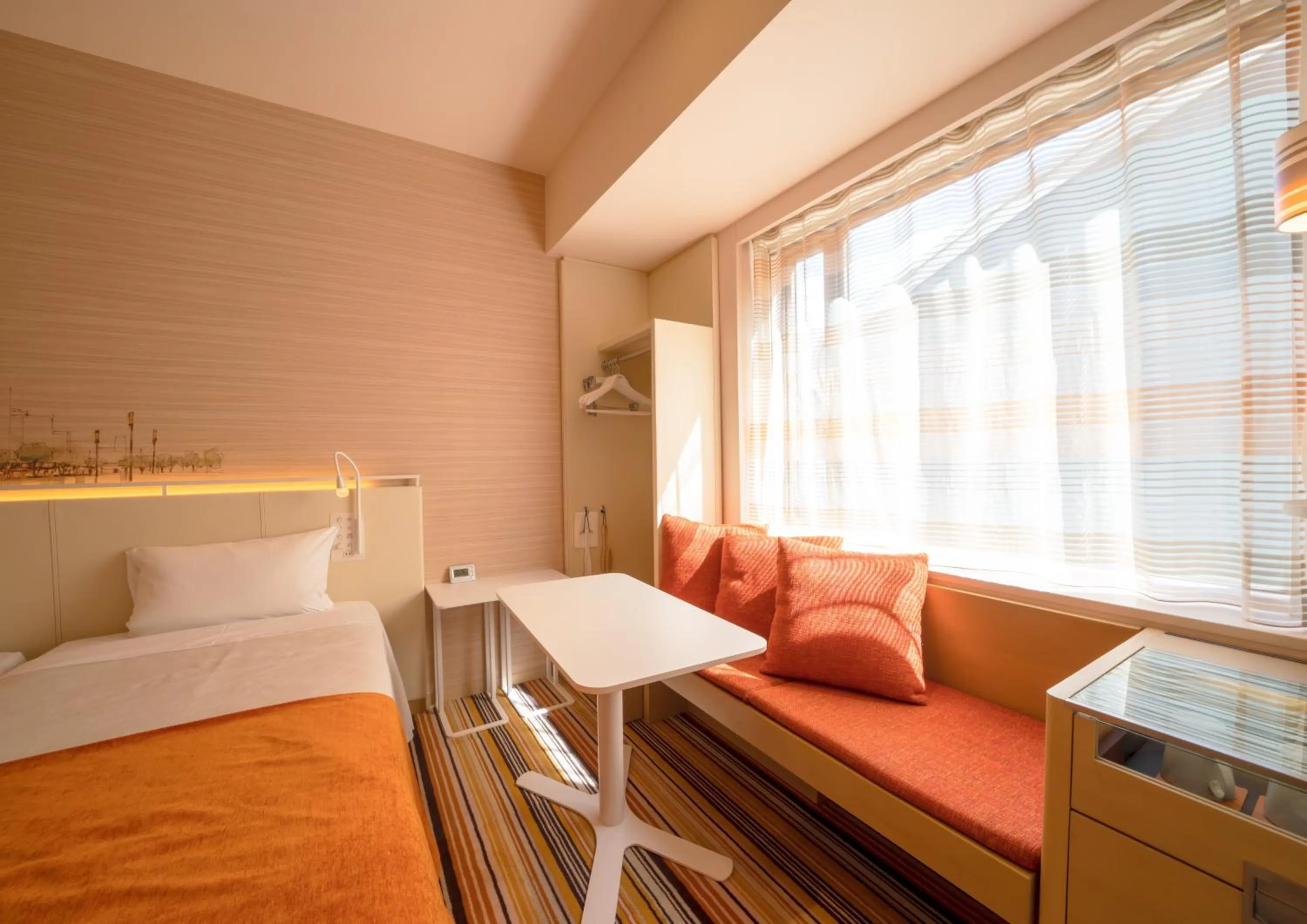 Photo of the whole room, Bed in Ours Inn Hankyu