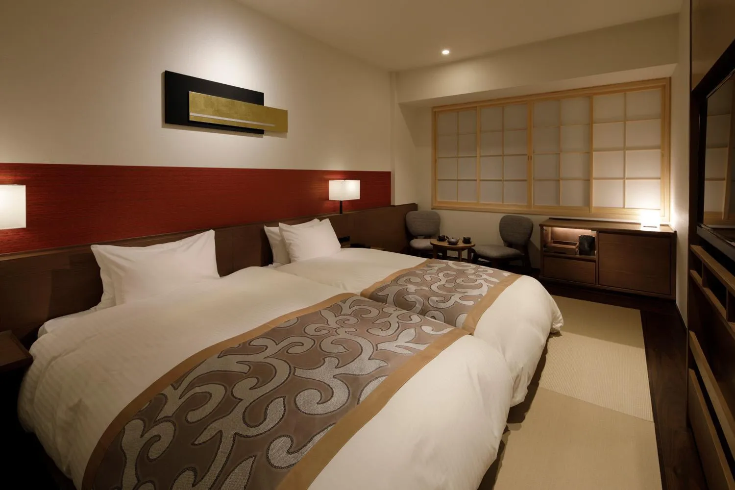 Photo of the whole room, Bed in Ours Inn Hankyu