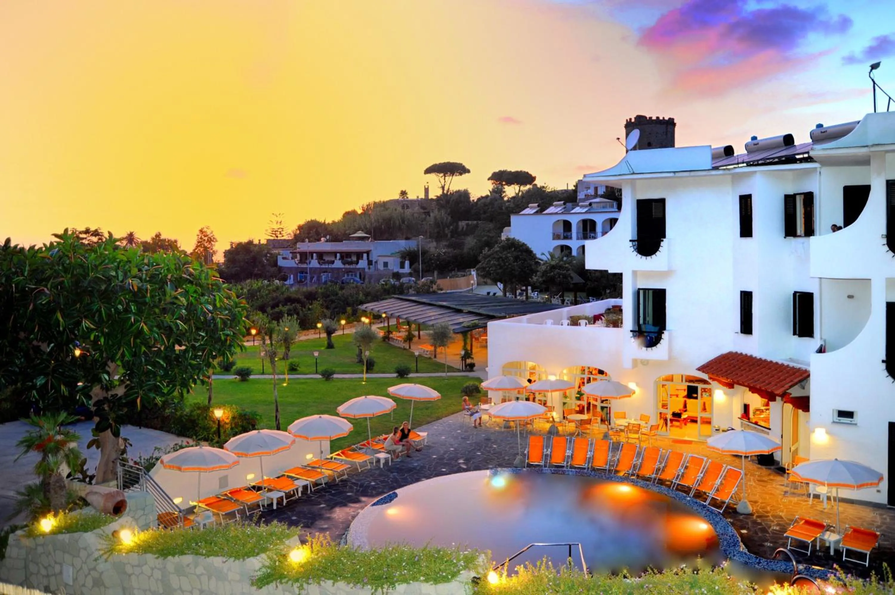 Sunset in Hotel Park Victoria