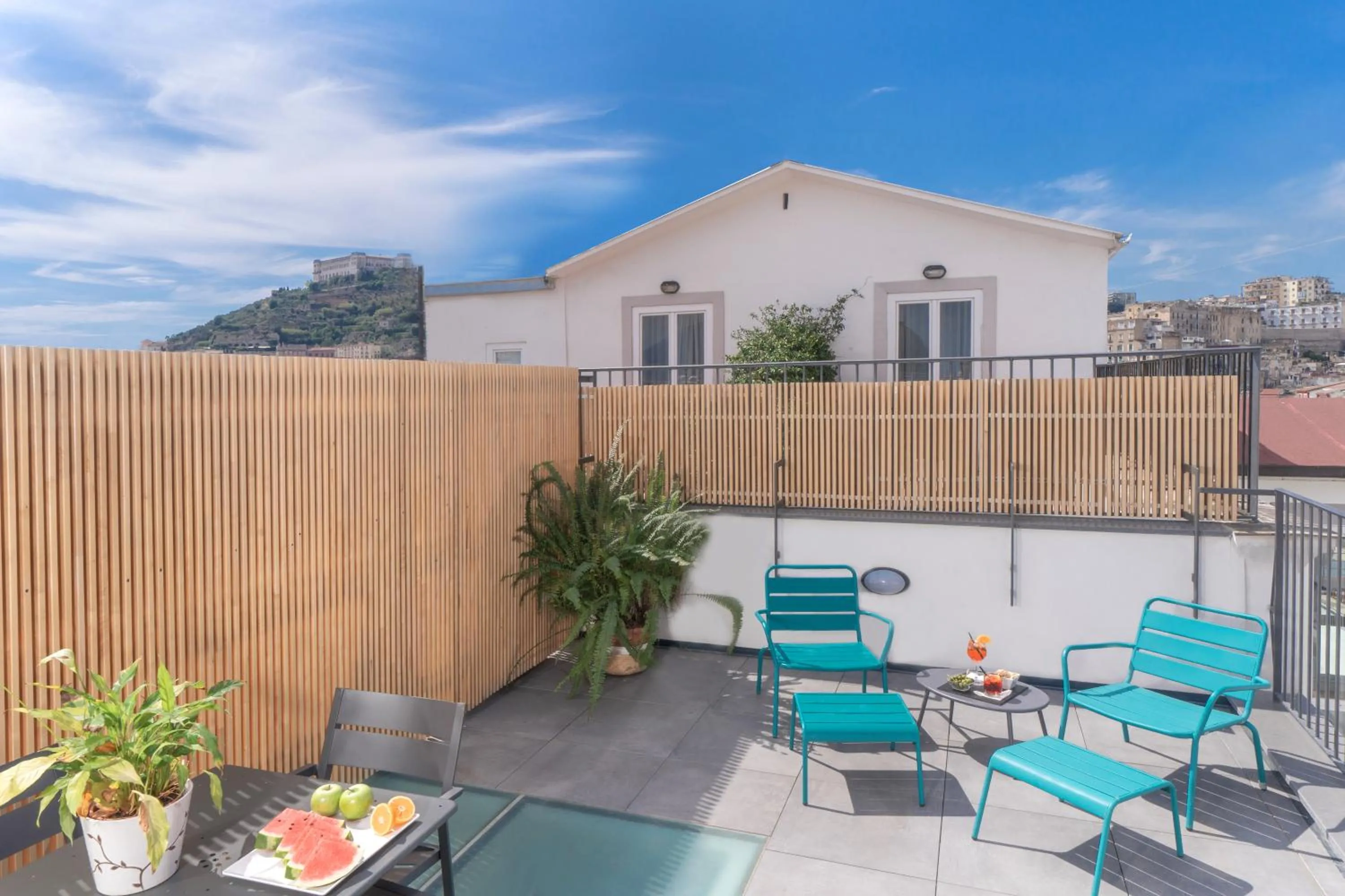 Balcony/Terrace in Hotel Piazza Bellini & Apartments