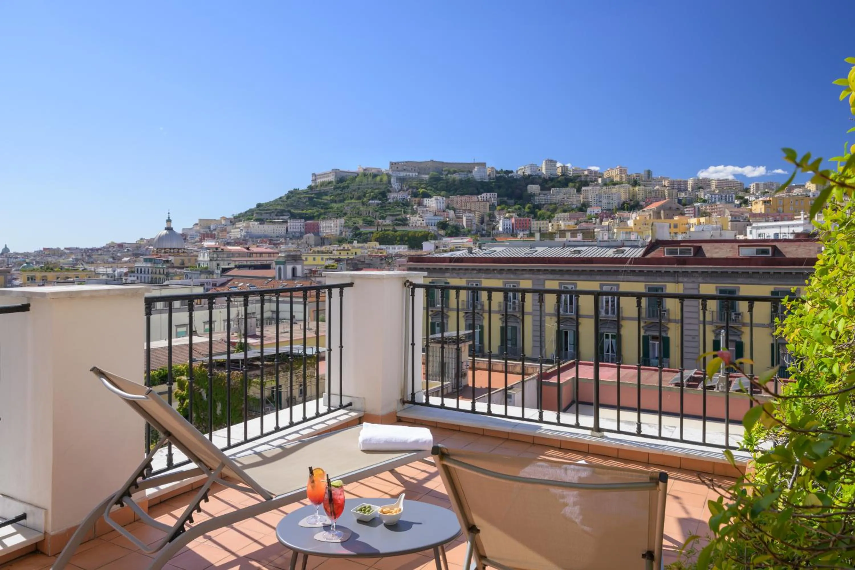 Balcony/Terrace in Hotel Piazza Bellini & Apartments