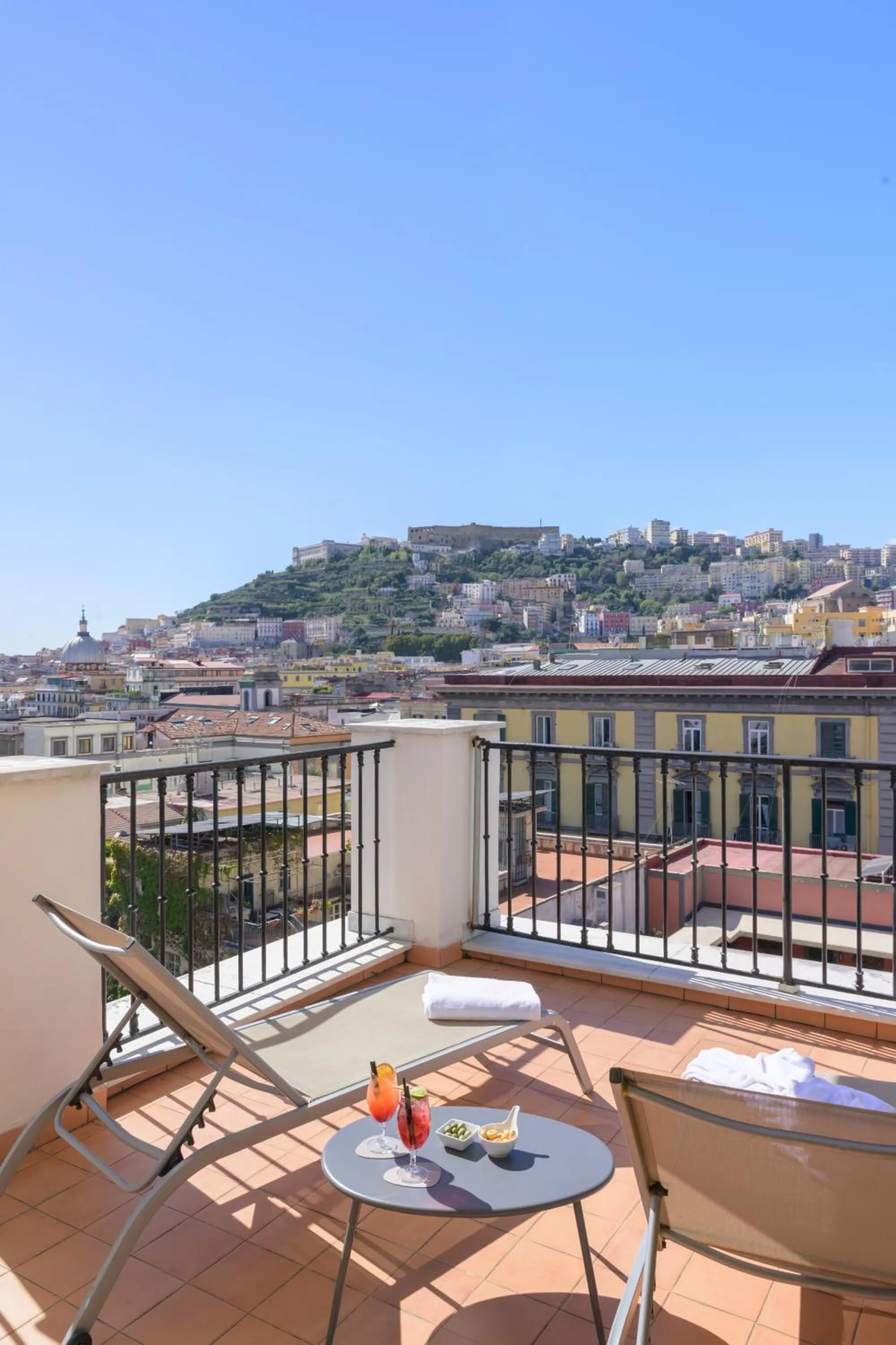 Balcony/Terrace in Hotel Piazza Bellini & Apartments