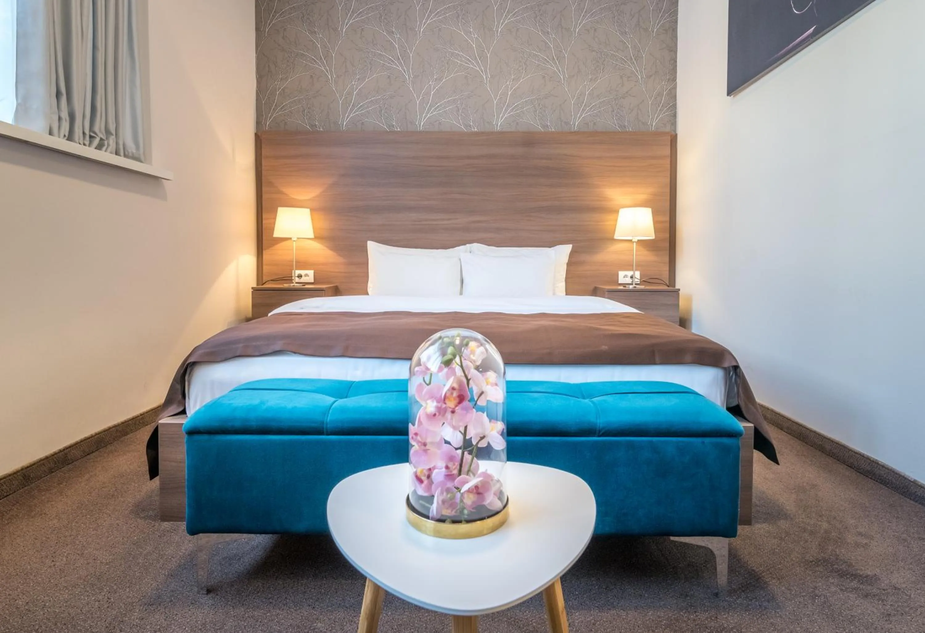 Bed in Veneti Suites