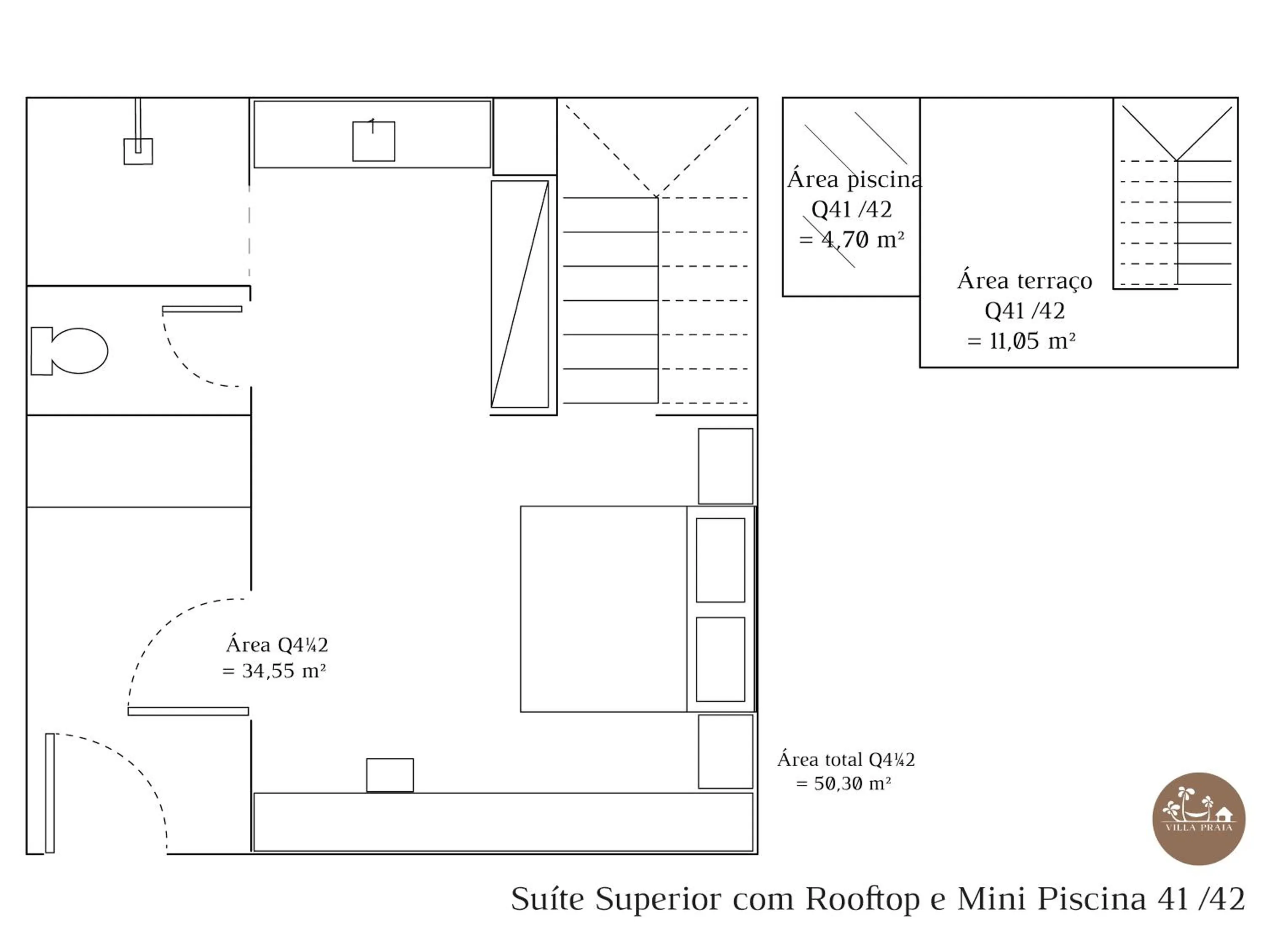 Floor plan in Villa Praia - La Villa Group