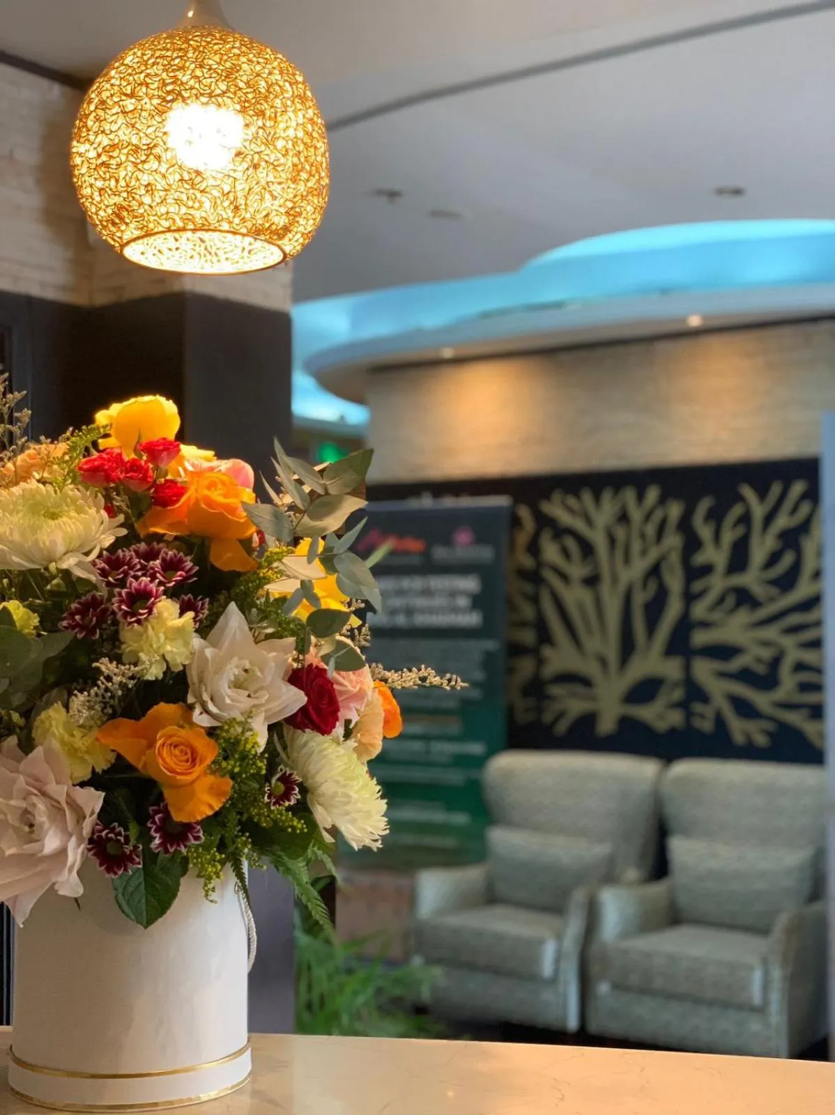 Seating area in Royal View Hotel