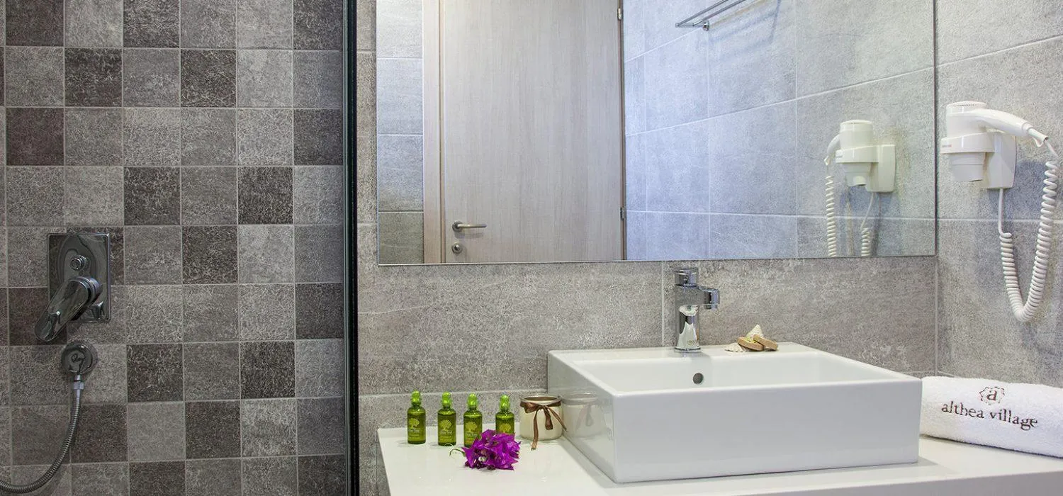 Bathroom in Althea Village - Family Hotel