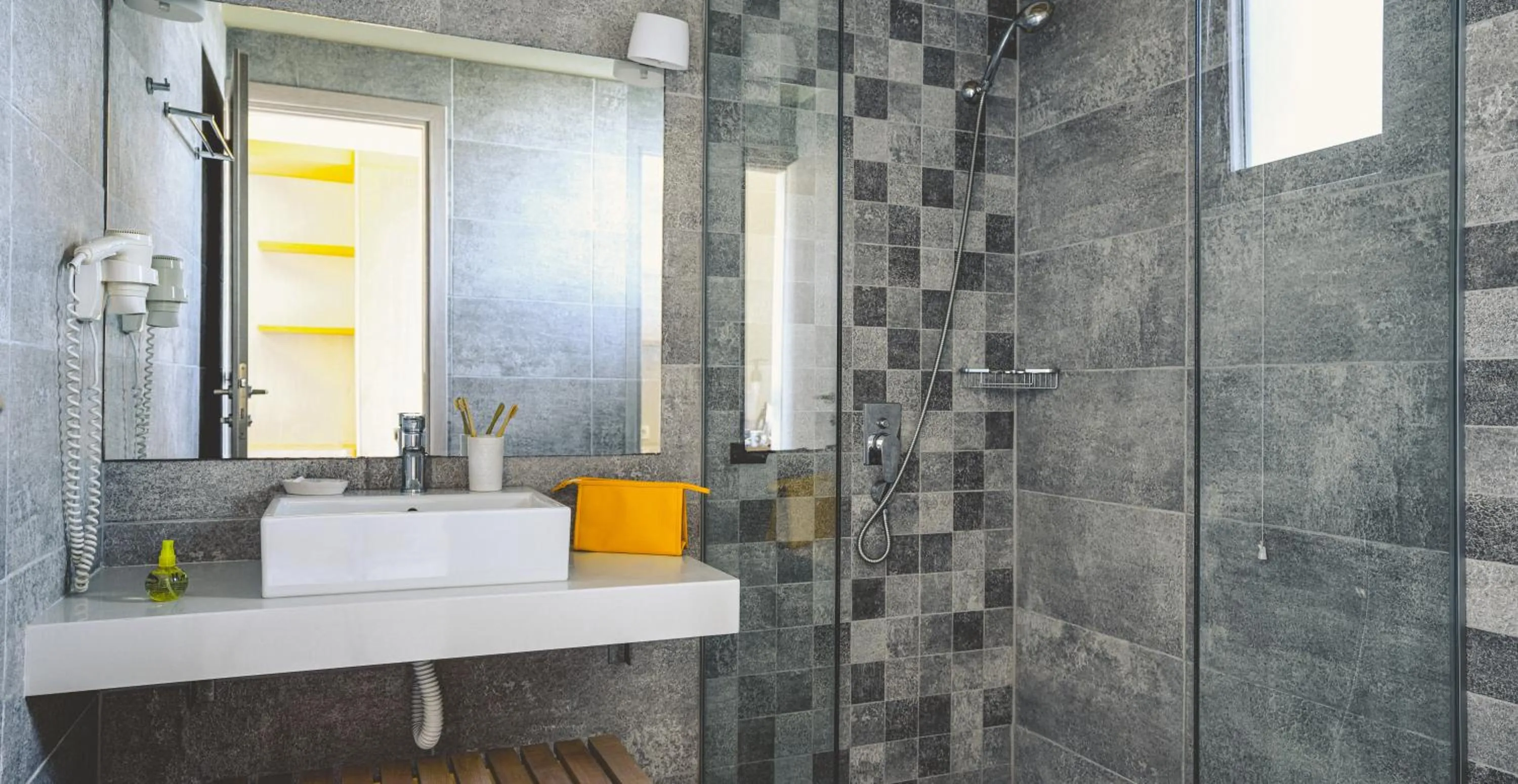 Shower in Althea Village - Family Hotel