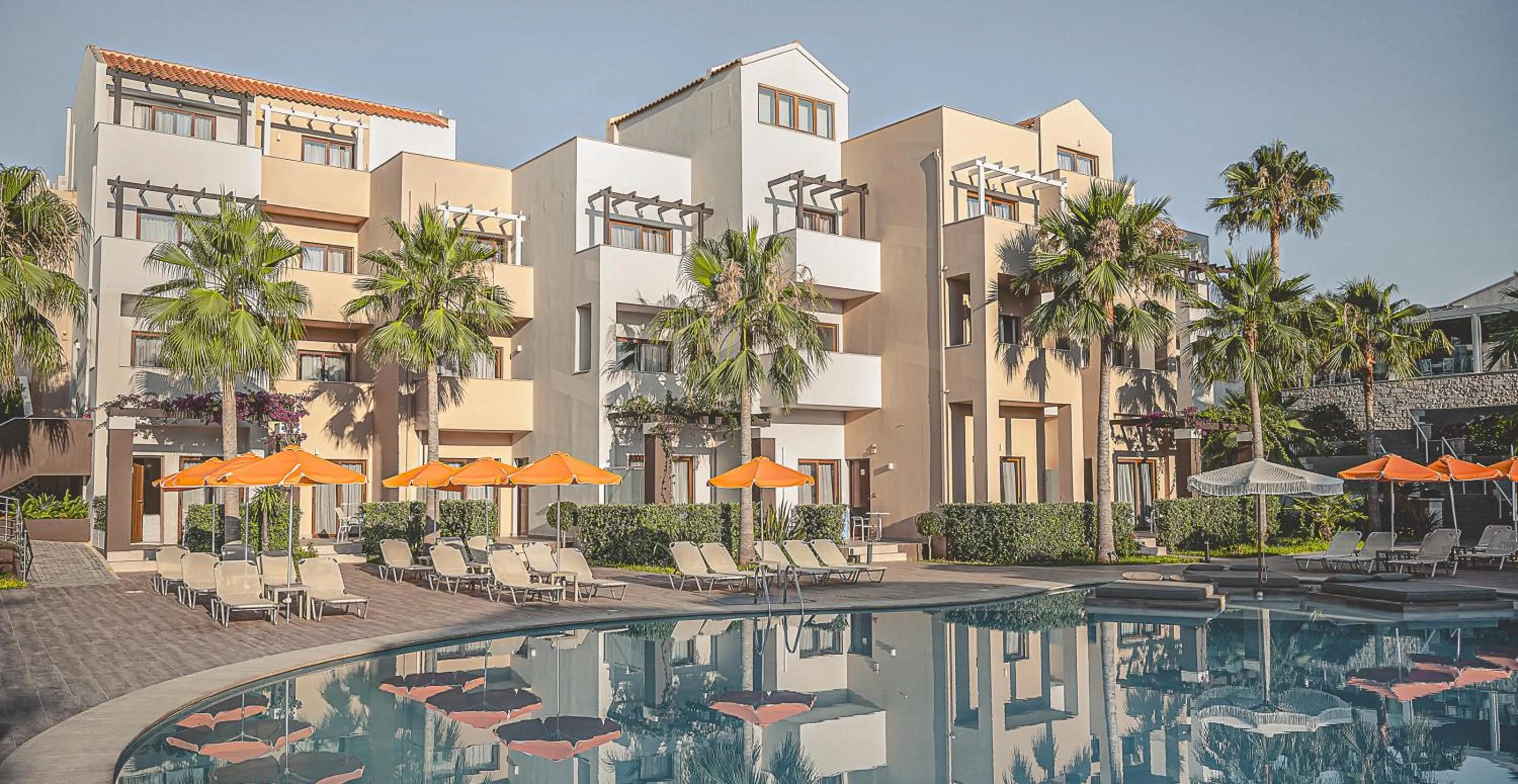 Pool view in Althea Village - Family Hotel