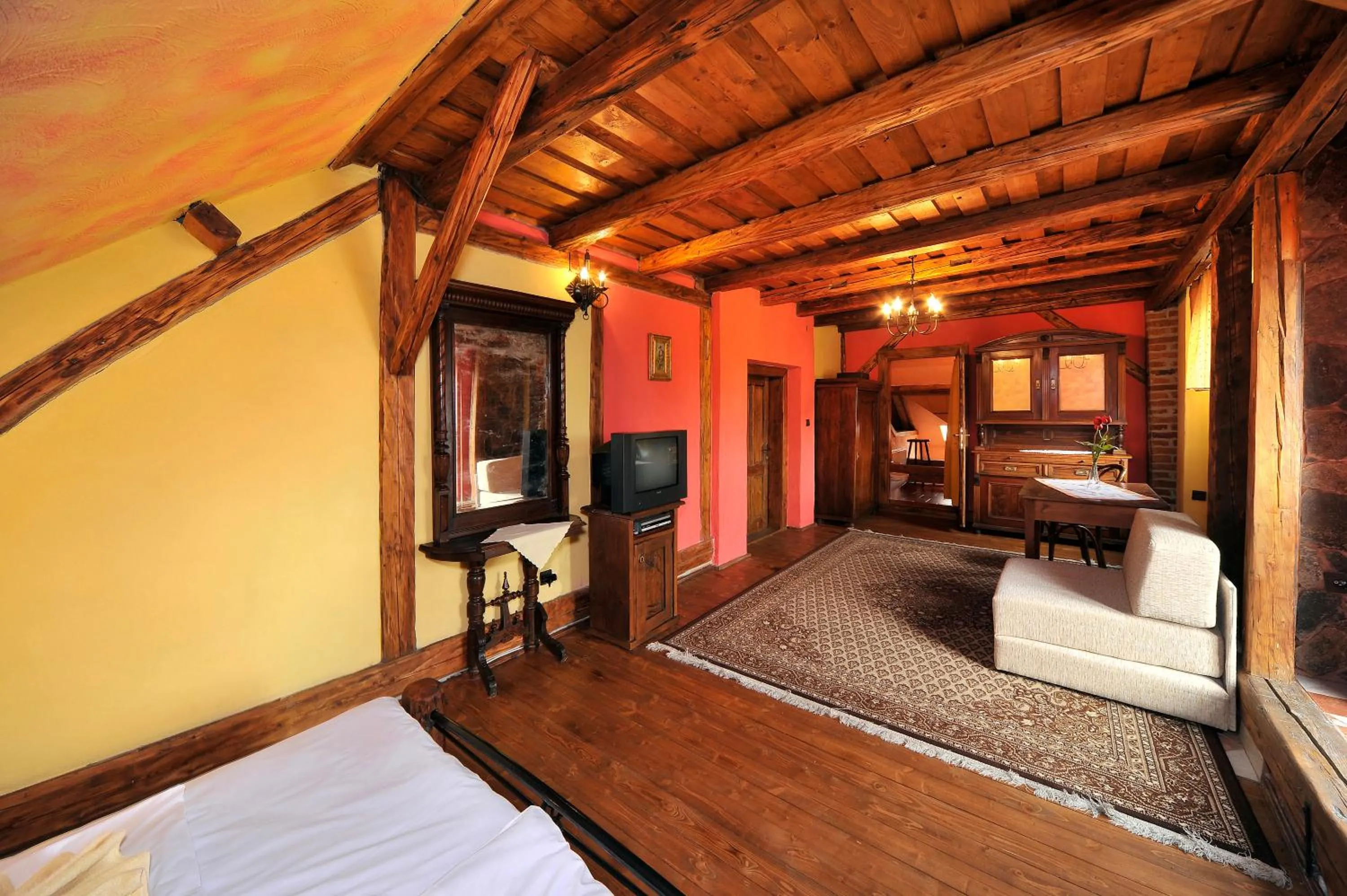 TV and multimedia, Bed in Apartmány Village