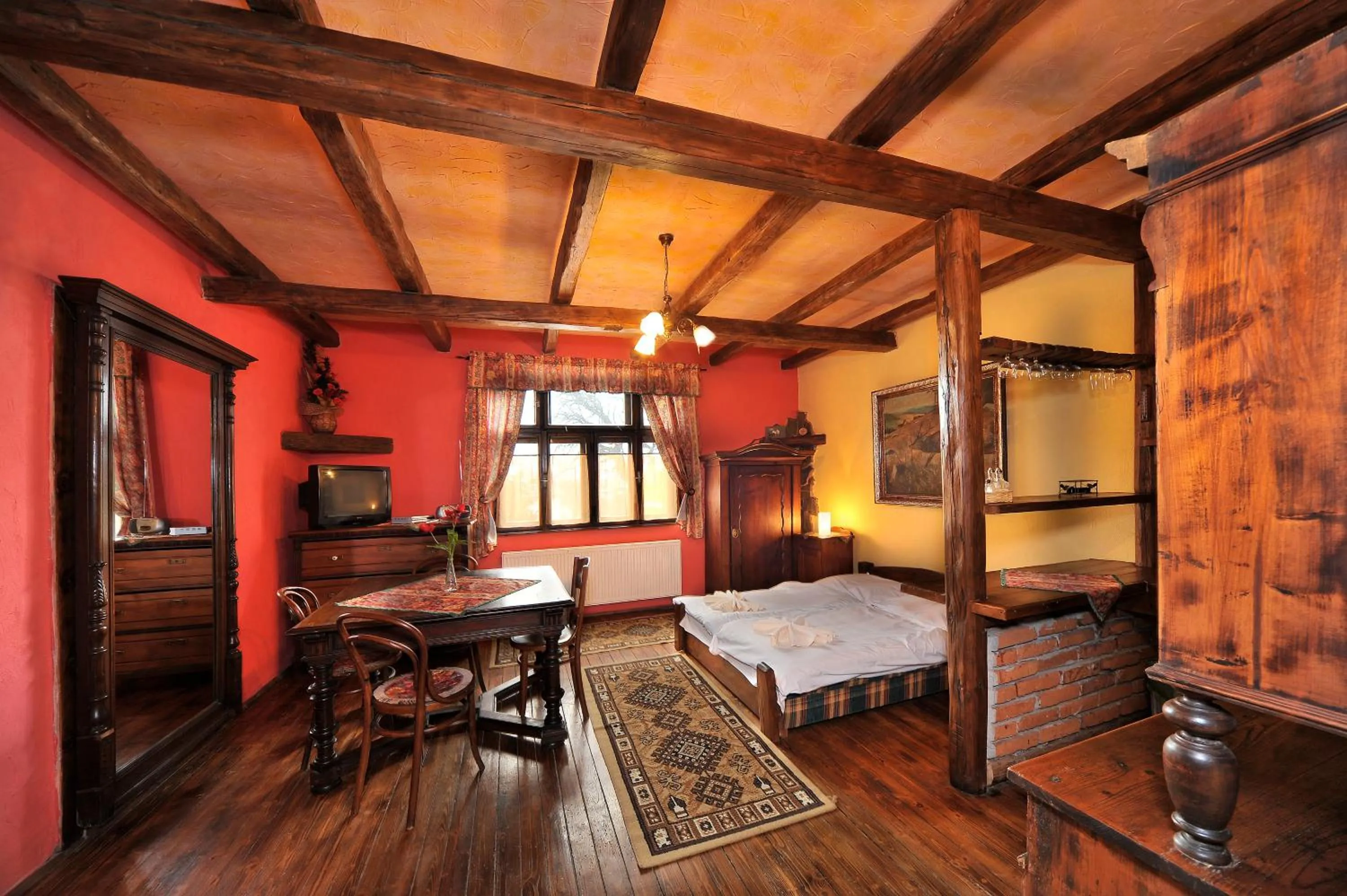 TV and multimedia, Bed in Apartmány Village