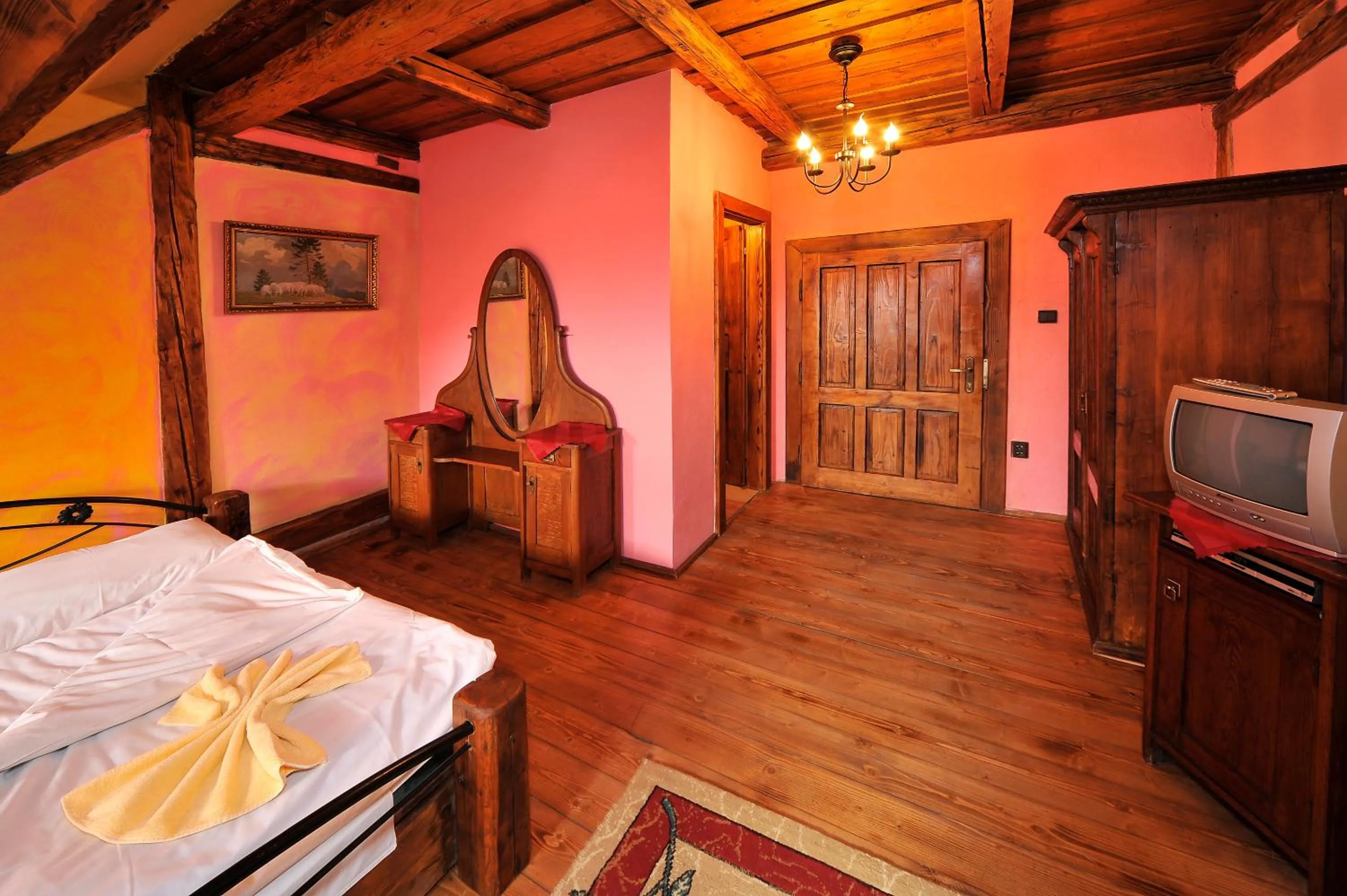 TV and multimedia, Bed in Apartmány Village