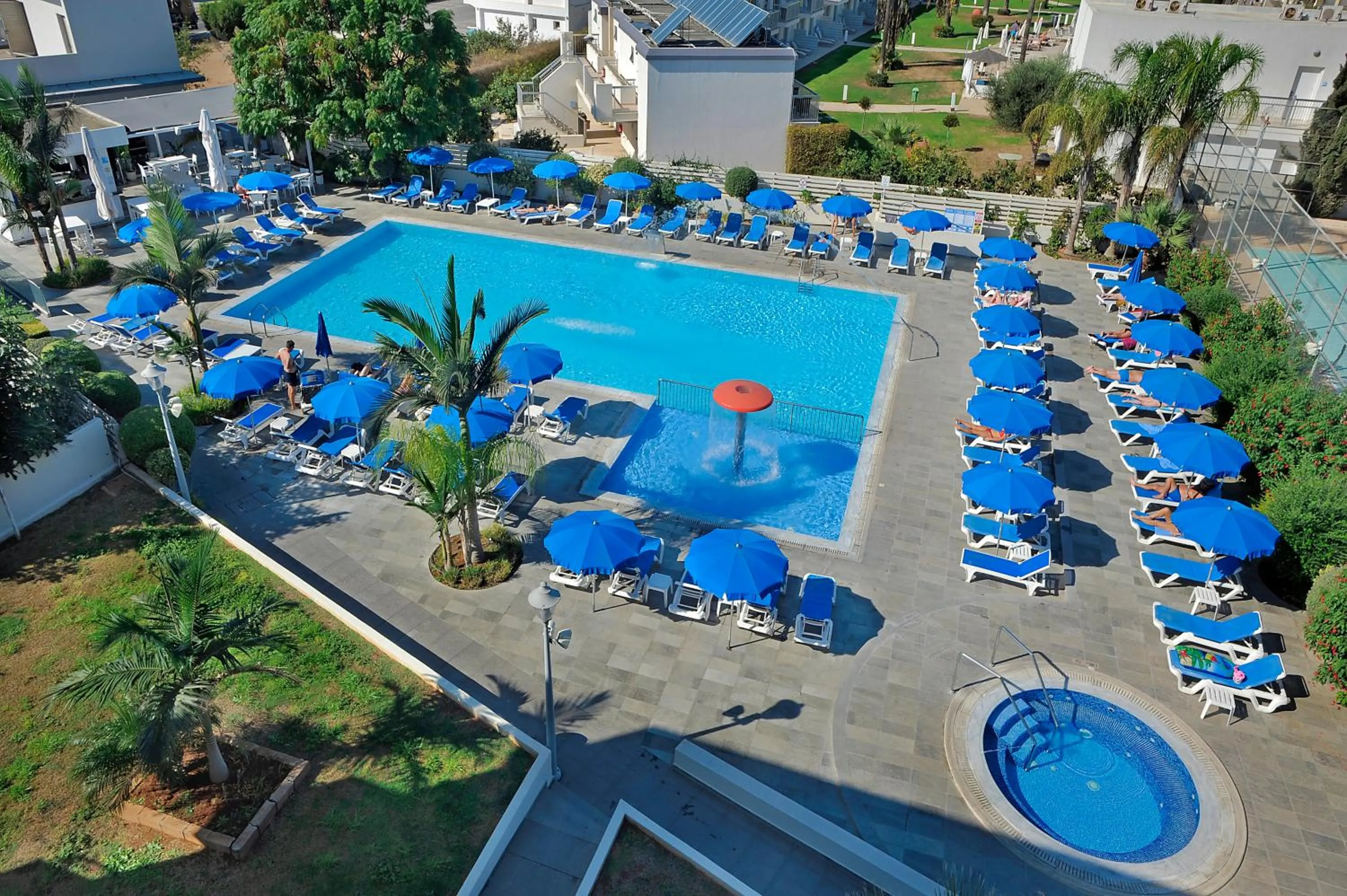 Pool view in Euronapa Hotel Apartments