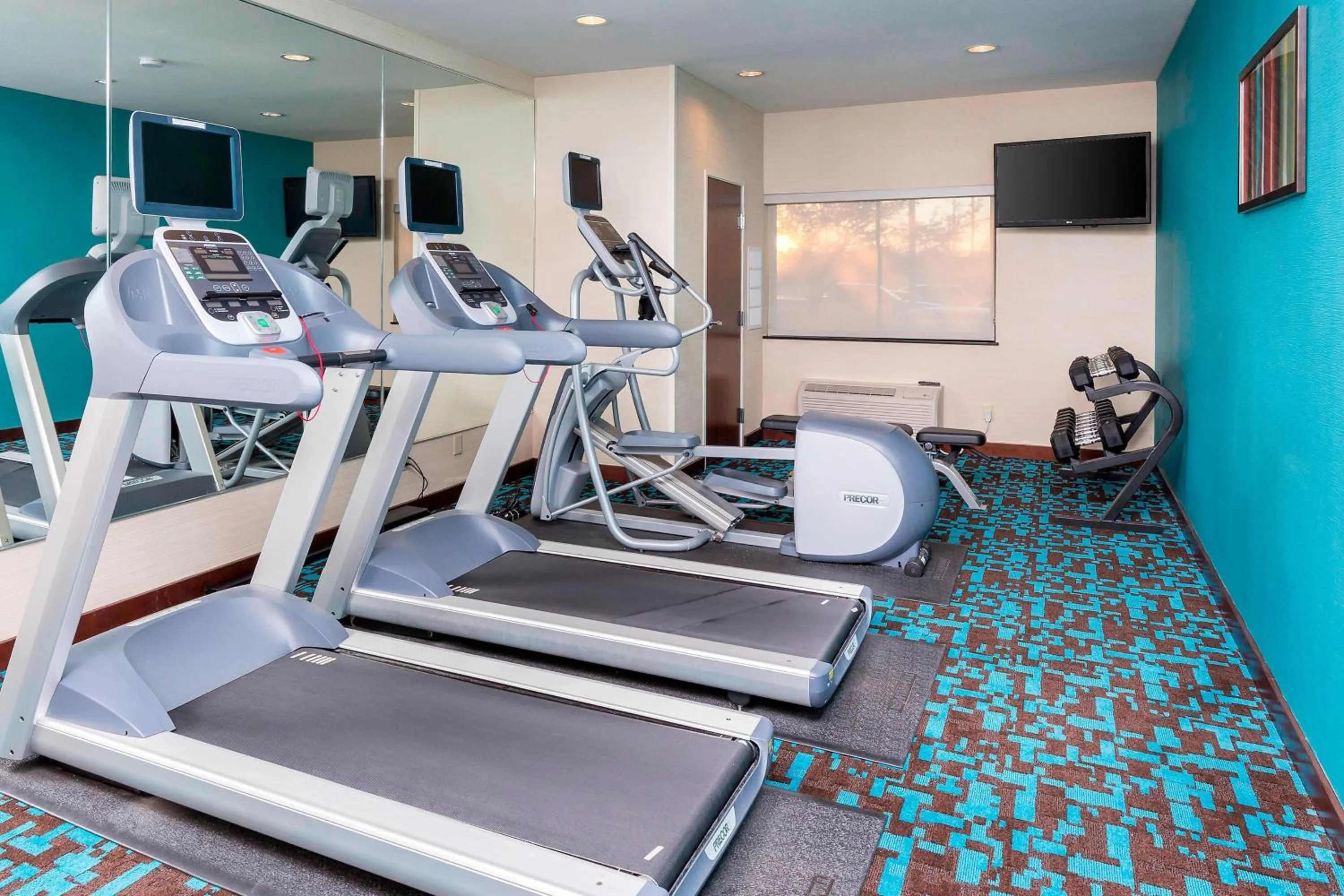 Fitness centre/facilities in Fairfield Inn & Suites by Marriott Galesburg